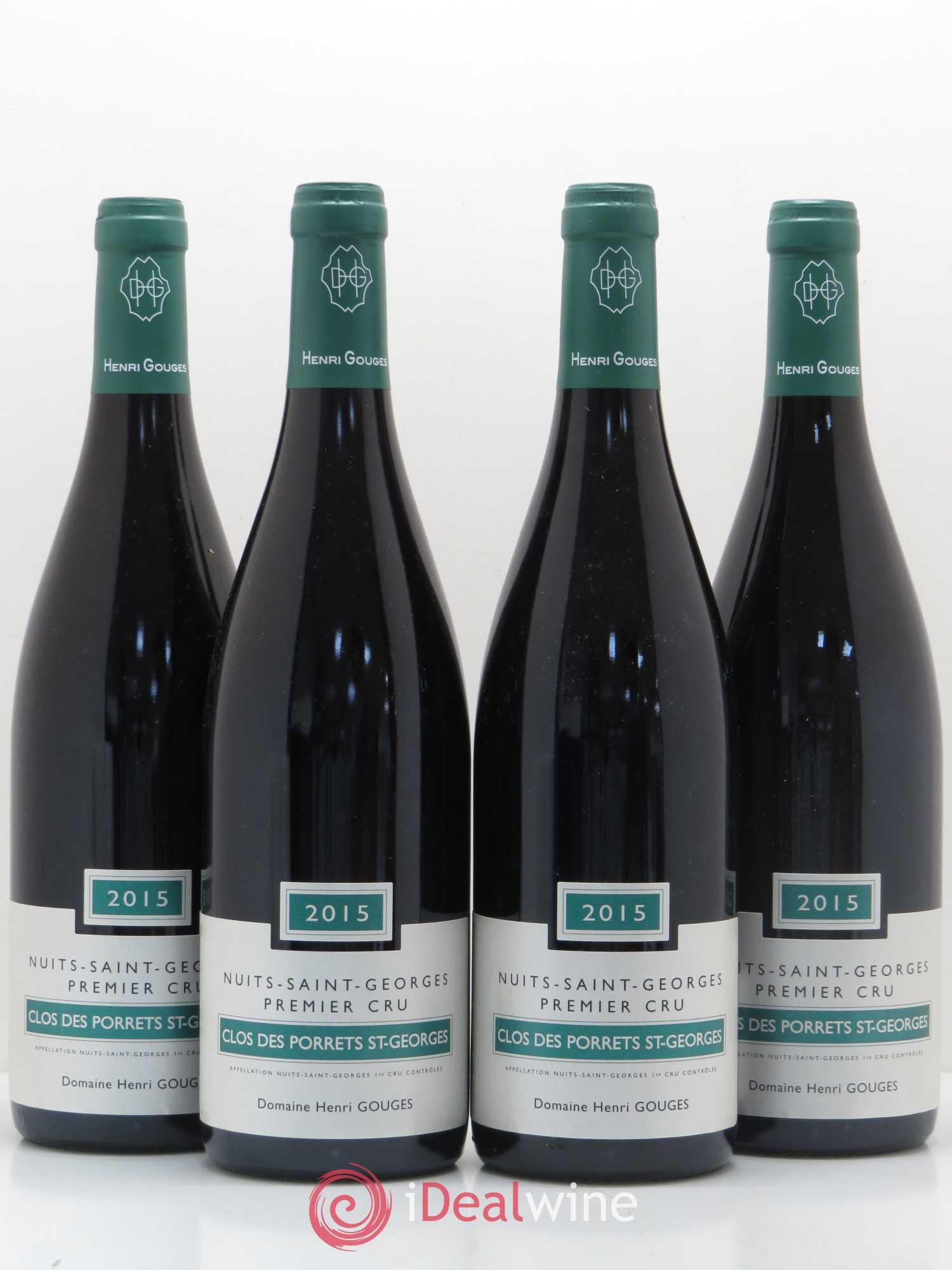 Nuits-Saint-Georges 1er Cru Clos des Porrets St Georges Henri Gouges 2015 - Lot de 4 bouteilles - 0