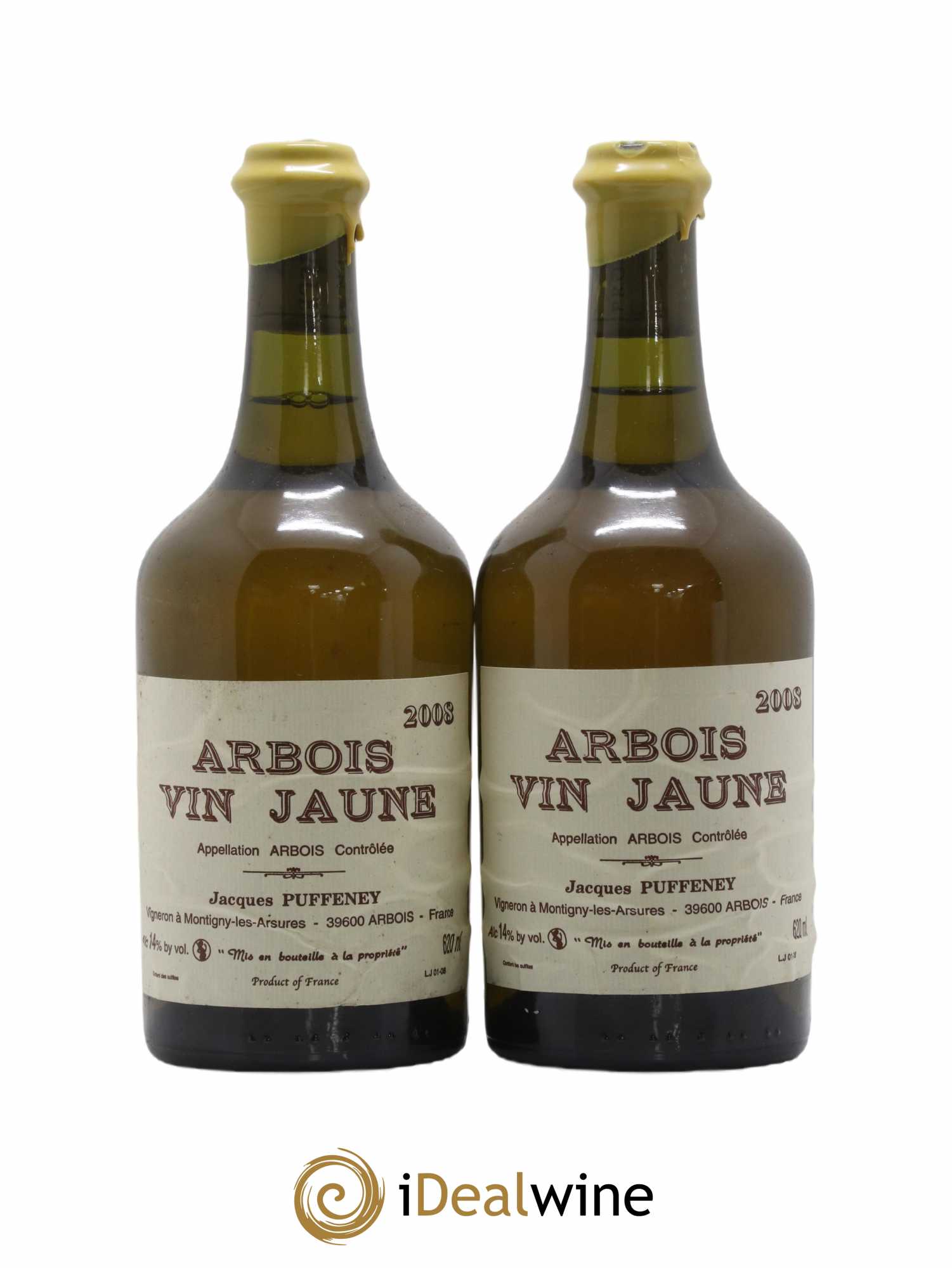 Arbois Vin Jaune Jacques Puffeney 2008 - Lot de 2 bouteilles - 0