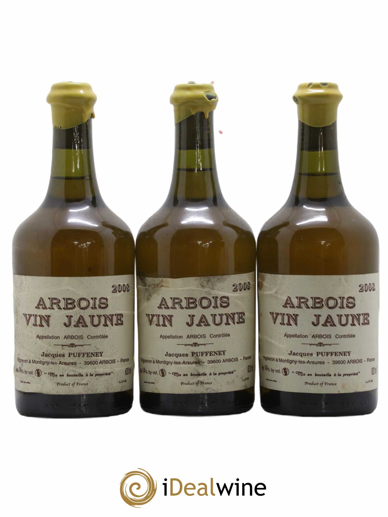 Arbois Vin Jaune Jacques Puffeney 2008 - Lot de 3 bouteilles - 0