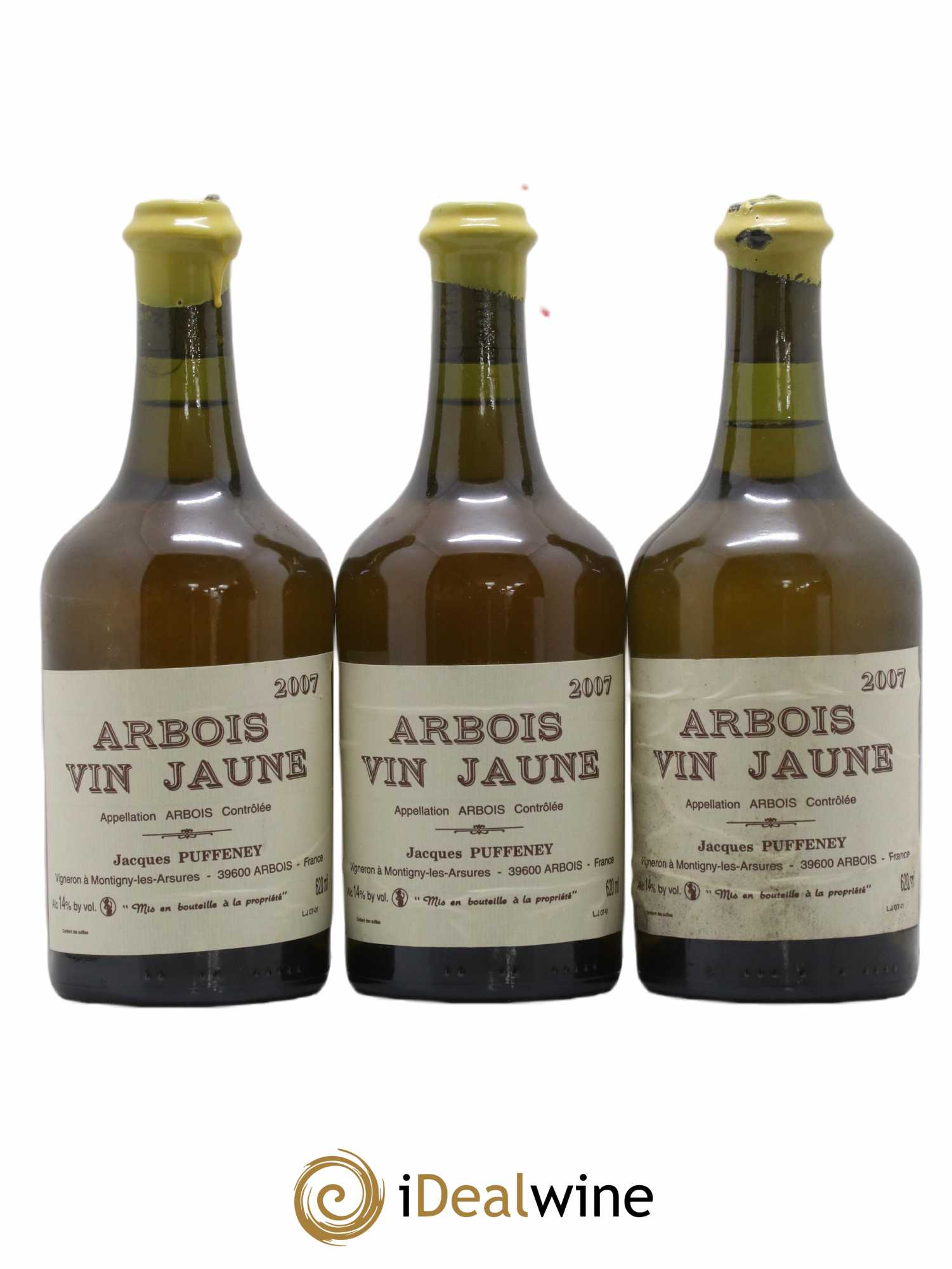 Arbois Vin Jaune Jacques Puffeney 2007 - Lot de 3 bouteilles - 0