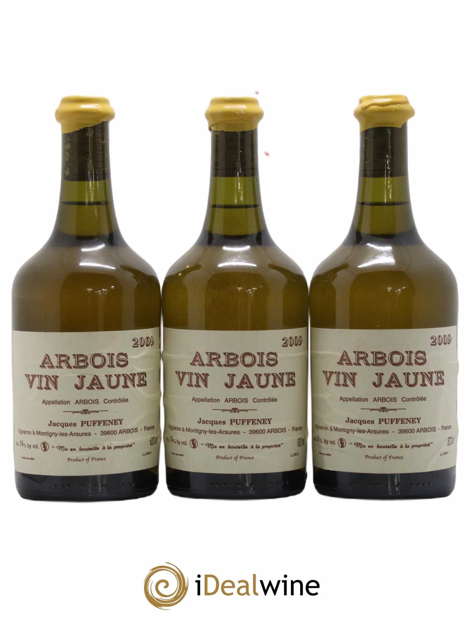 Arbois Vin Jaune Jacques Puffeney 2009 - Lot de 3 bouteilles - 0