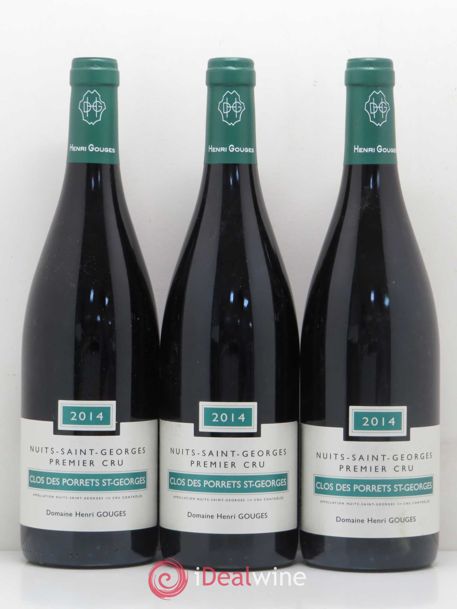 Nuits-Saint-Georges 1er Cru Clos des Porrets St Georges Henri Gouges 2014 - Lot de 3 bouteilles - 0