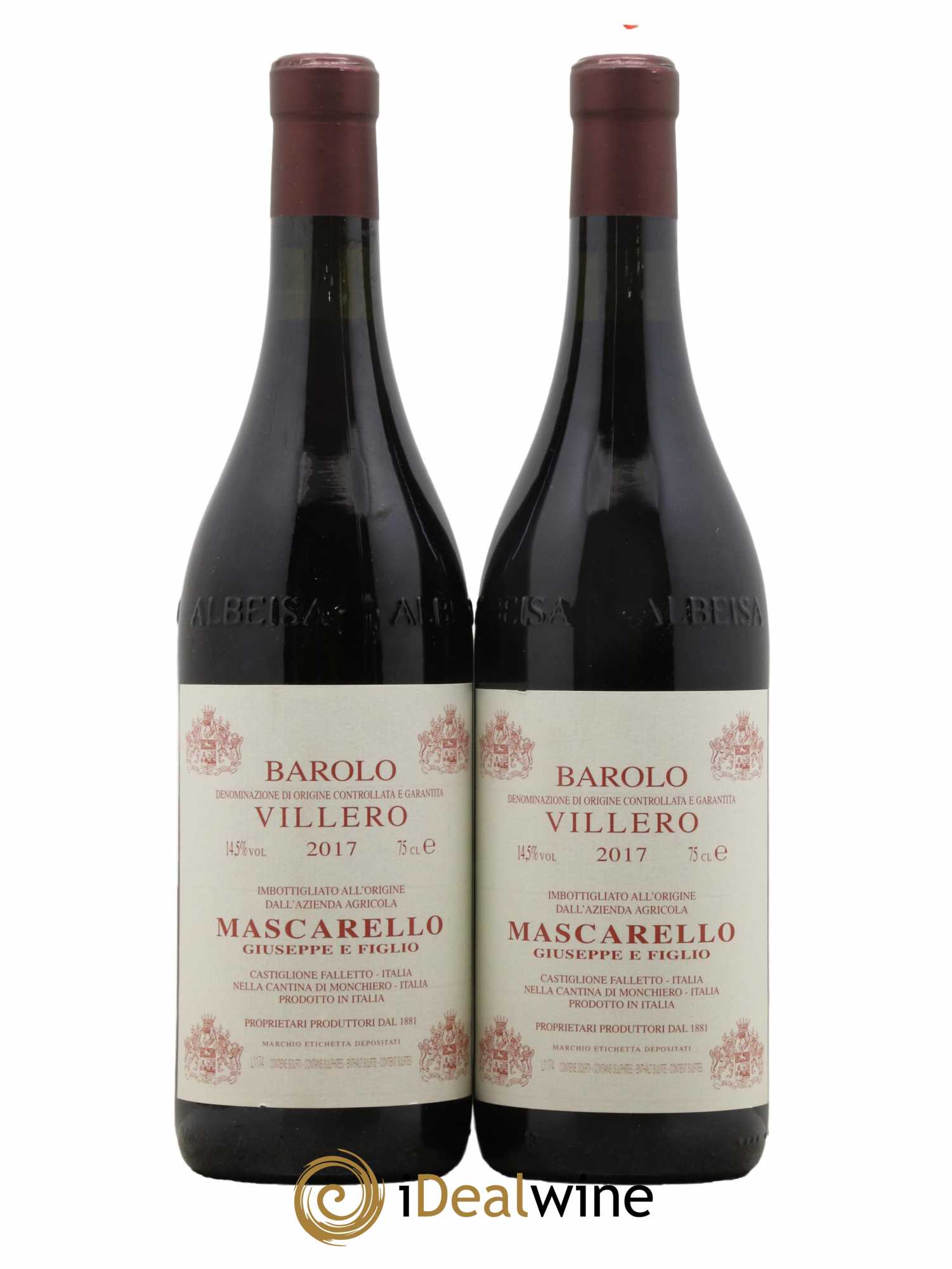 Barolo DOCG Villero Giuseppe Mascarello 2017 - Lot de 2 bouteilles - 0