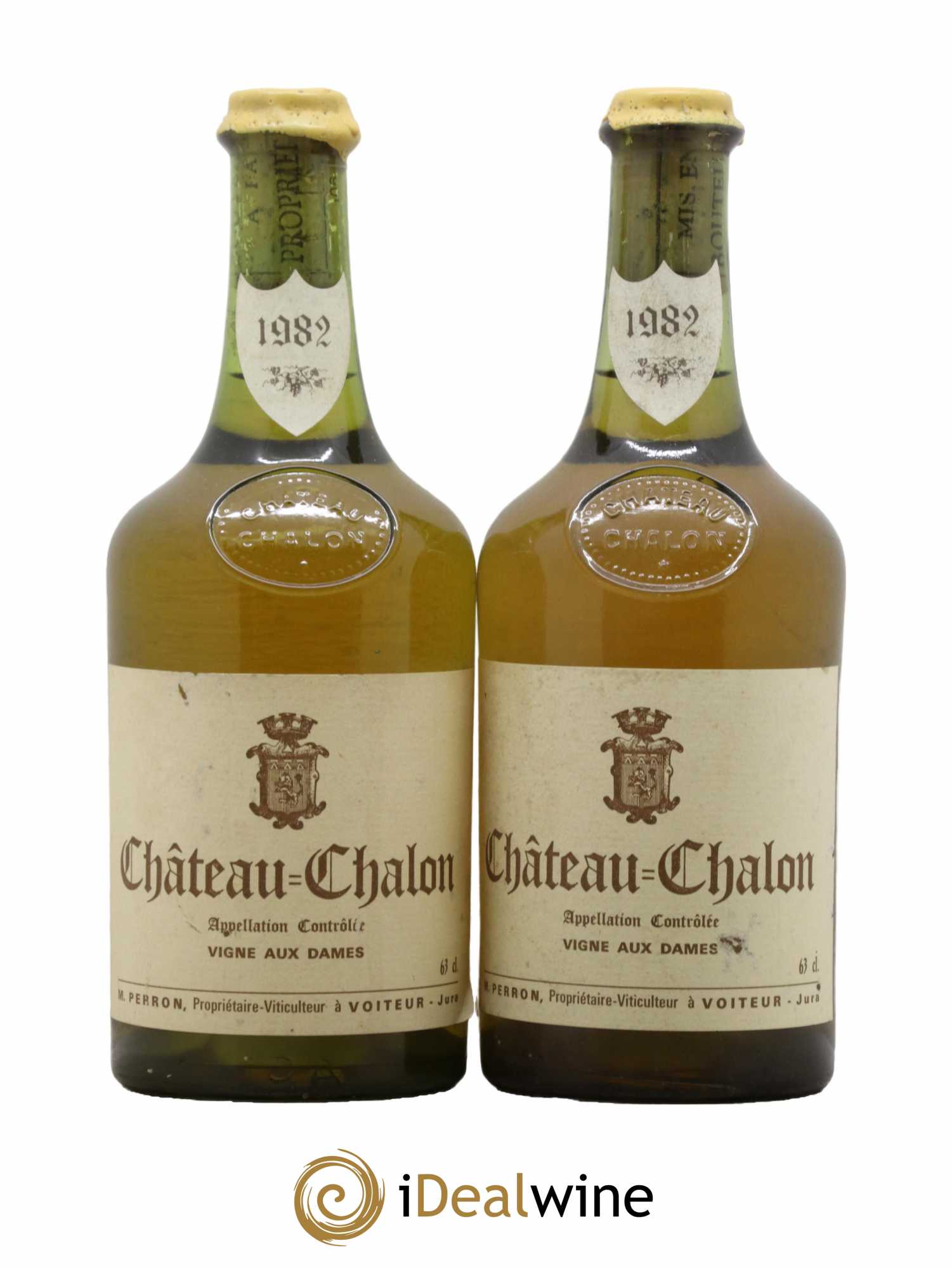Château-Chalon Vignes aux Dames M. Perron 1982 - Lot de 2 bouteilles - 0