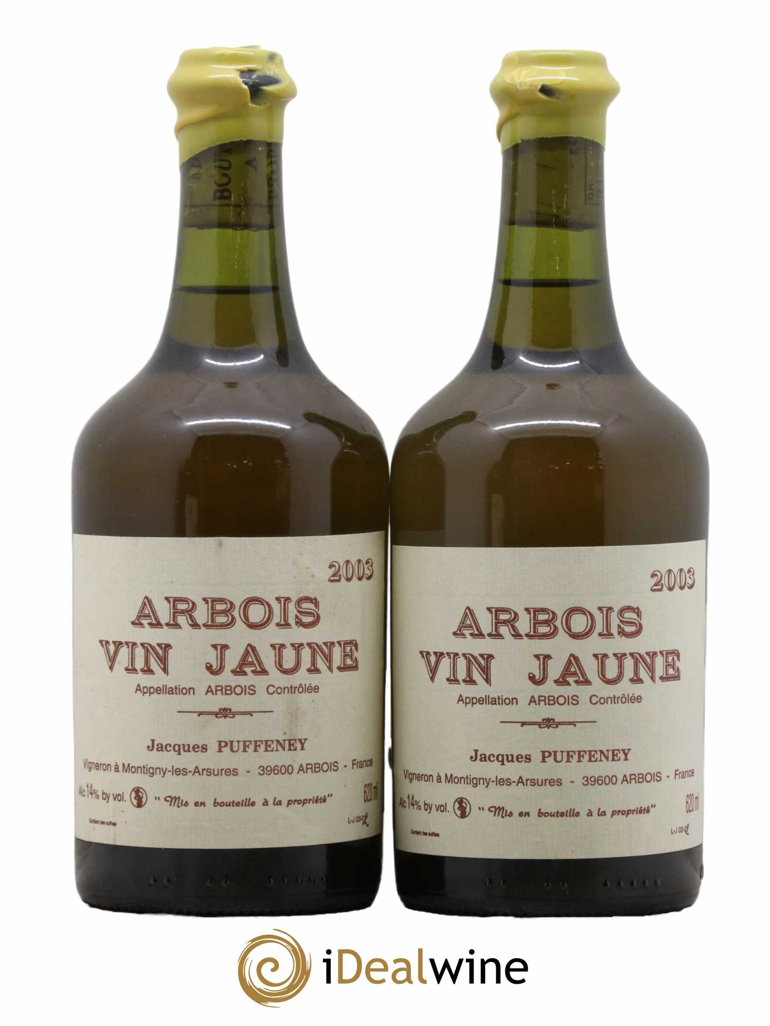 Arbois Vin Jaune Jacques Puffeney 2003 - Lot de 2 bouteilles - 0