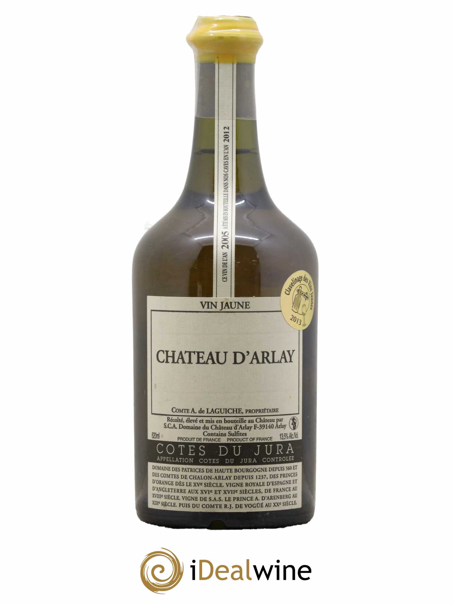 Côtes du Jura Vin jaune Château d'Arlay 2005 - Lot de 1 bouteille - 0