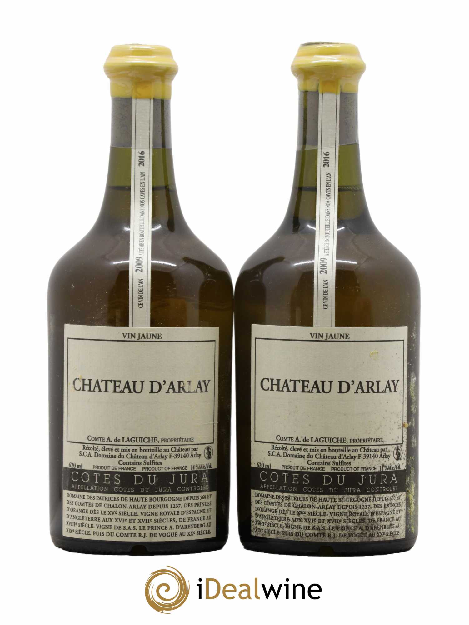 Côtes du Jura Vin jaune Château d'Arlay 2009 - Lot de 2 bouteilles - 0