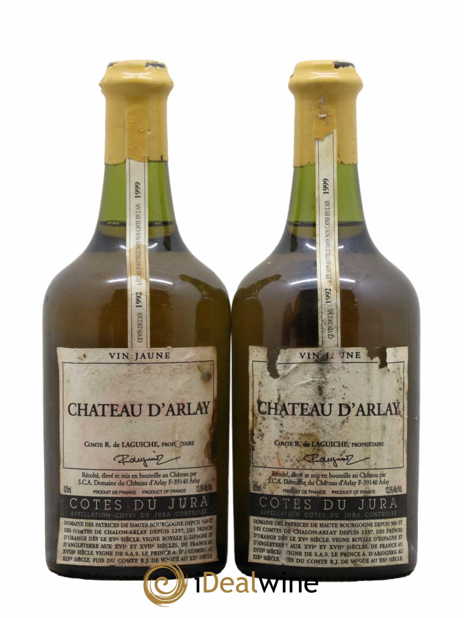 Côtes du Jura Vin jaune Château d'Arlay 1992 - Lot de 2 bouteilles - 0