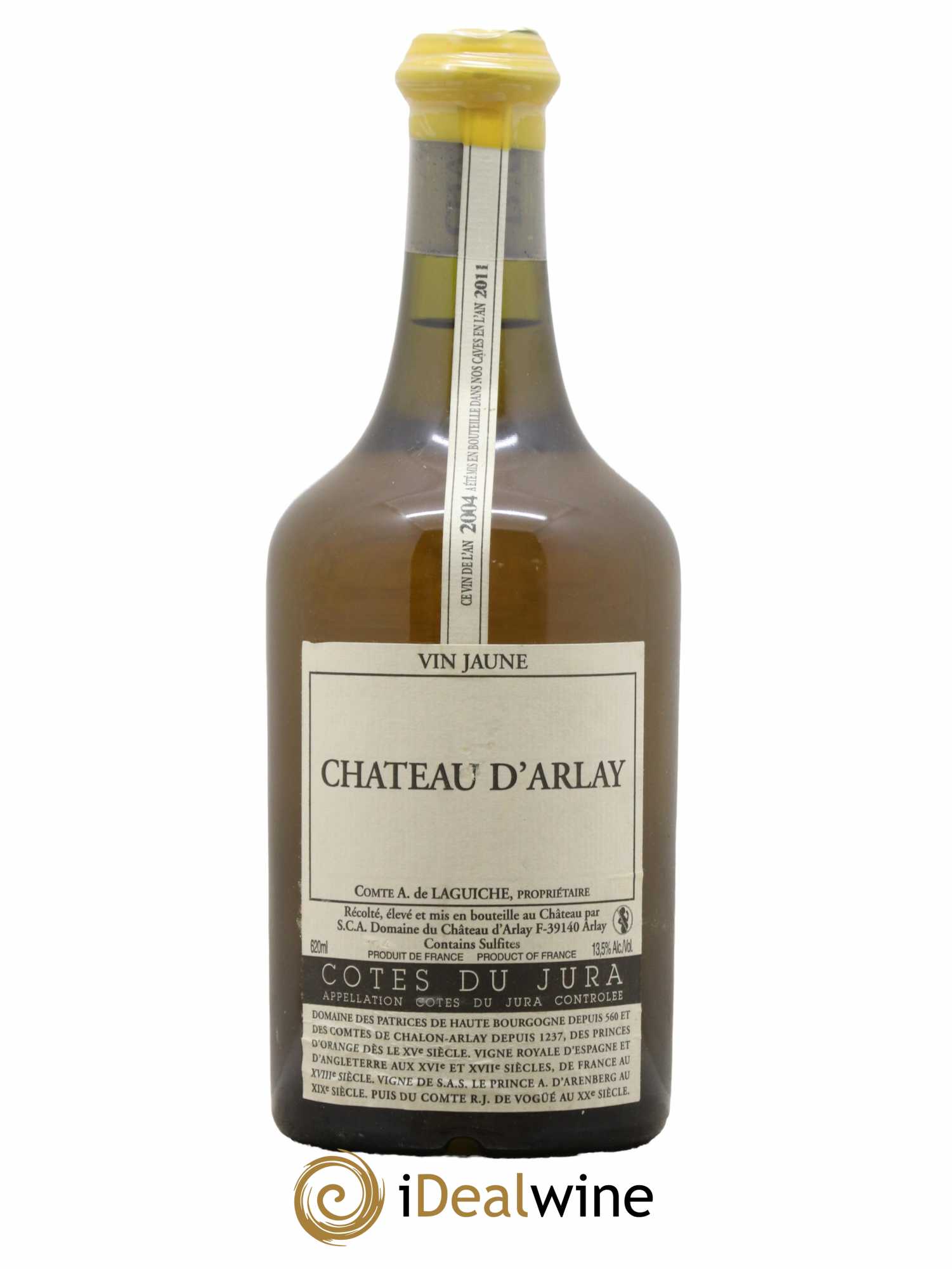 Côtes du Jura Vin jaune Château d'Arlay 2004 - Lot de 1 bouteille - 0