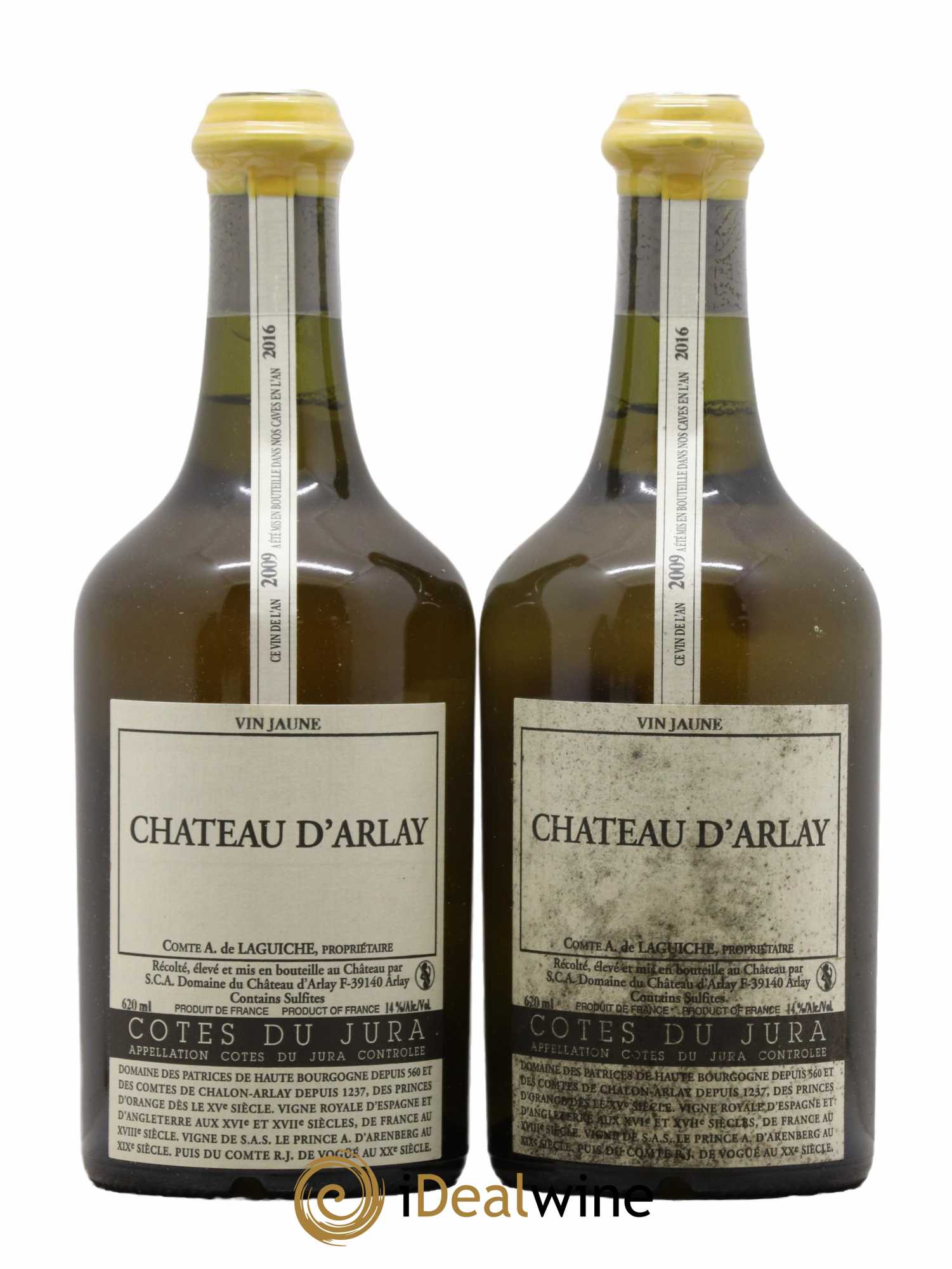 Côtes du Jura Vin jaune Château d'Arlay 2009 - Lot de 2 bouteilles - 0