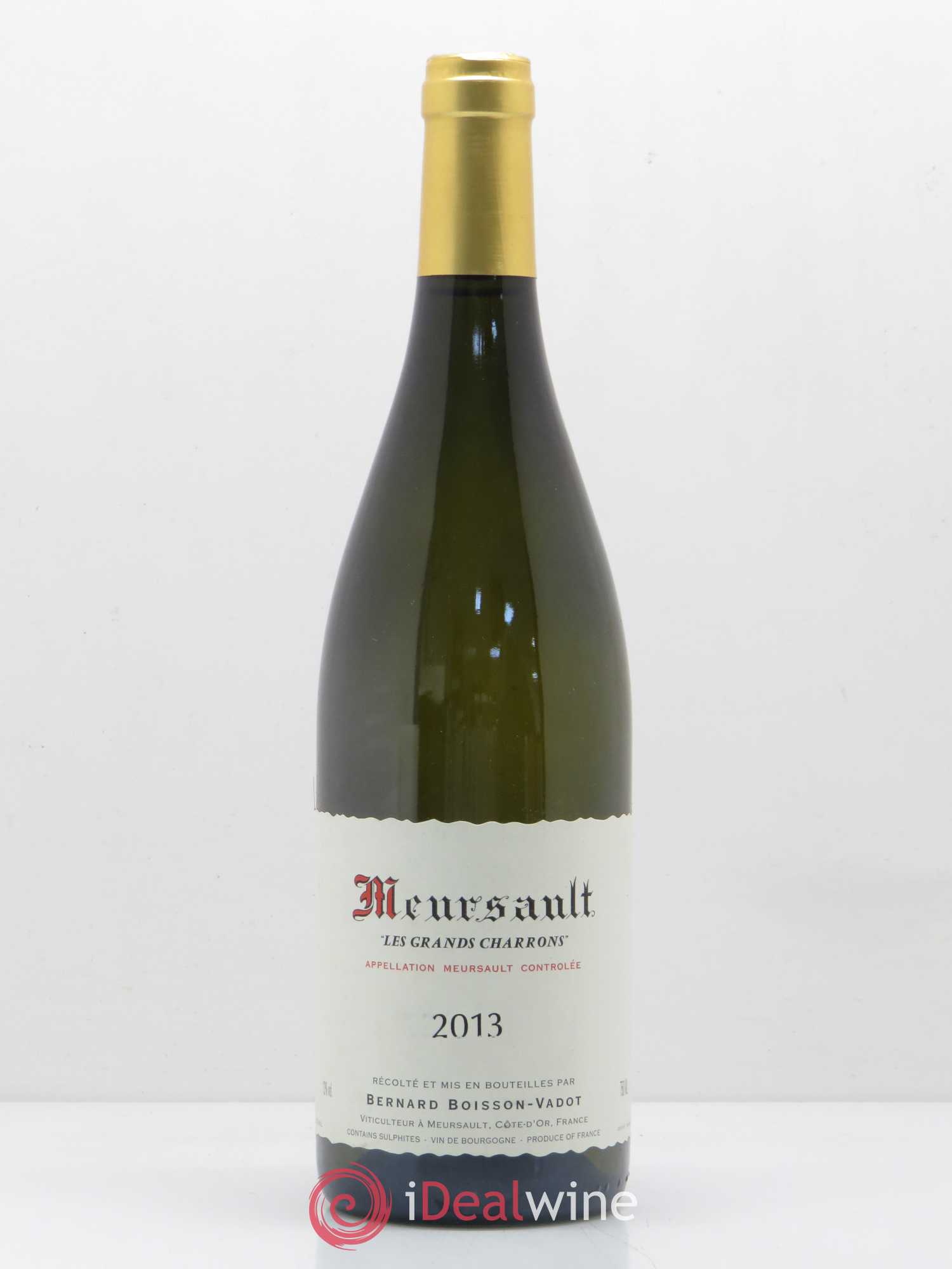 Meursault Les Grands Charrons Boisson-Vadot (Domaine) 2013 - Lot de 1 bouteille - 0