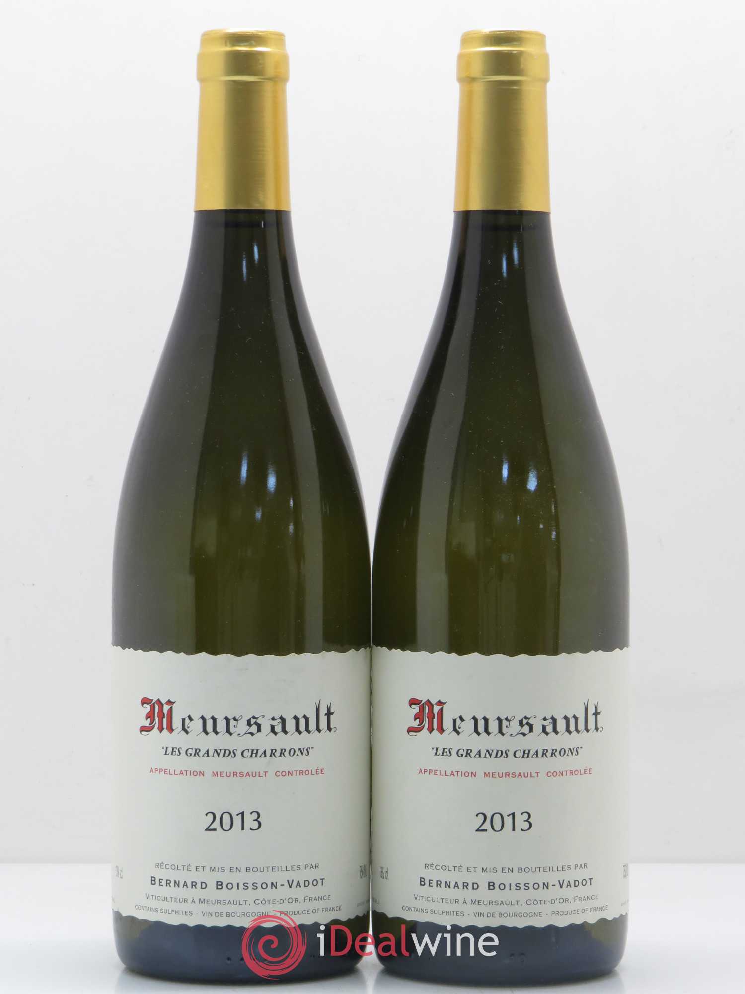 Meursault Les Grands Charrons Boisson-Vadot (Domaine) 2013 - Lot de 2 bouteilles - 0