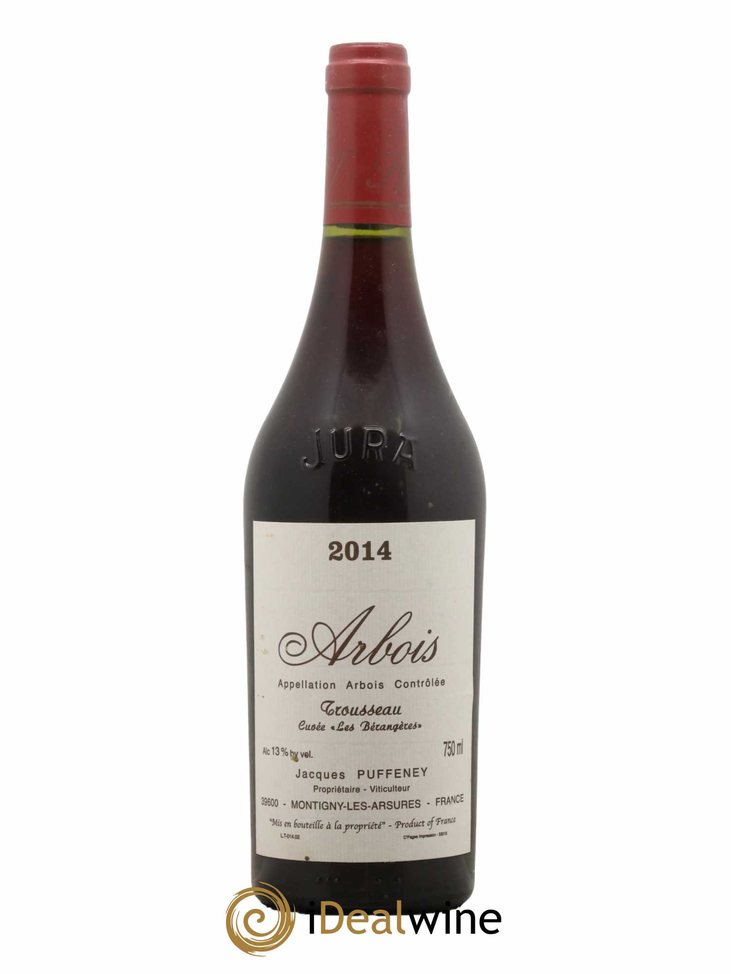 Arbois Trousseau Cuvée Les Bérangères Jacques Puffeney 2014 - Lot de 1 bouteille - 0