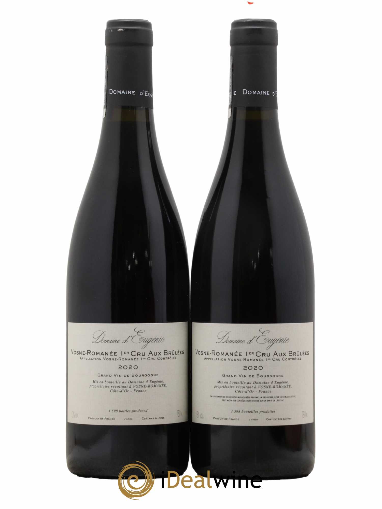 Vosne-Romanée 1er Cru Aux Brûlées Domaine René Engel - Domaine Eugénie 2020 - Lotto di 2 bottiglie - 1