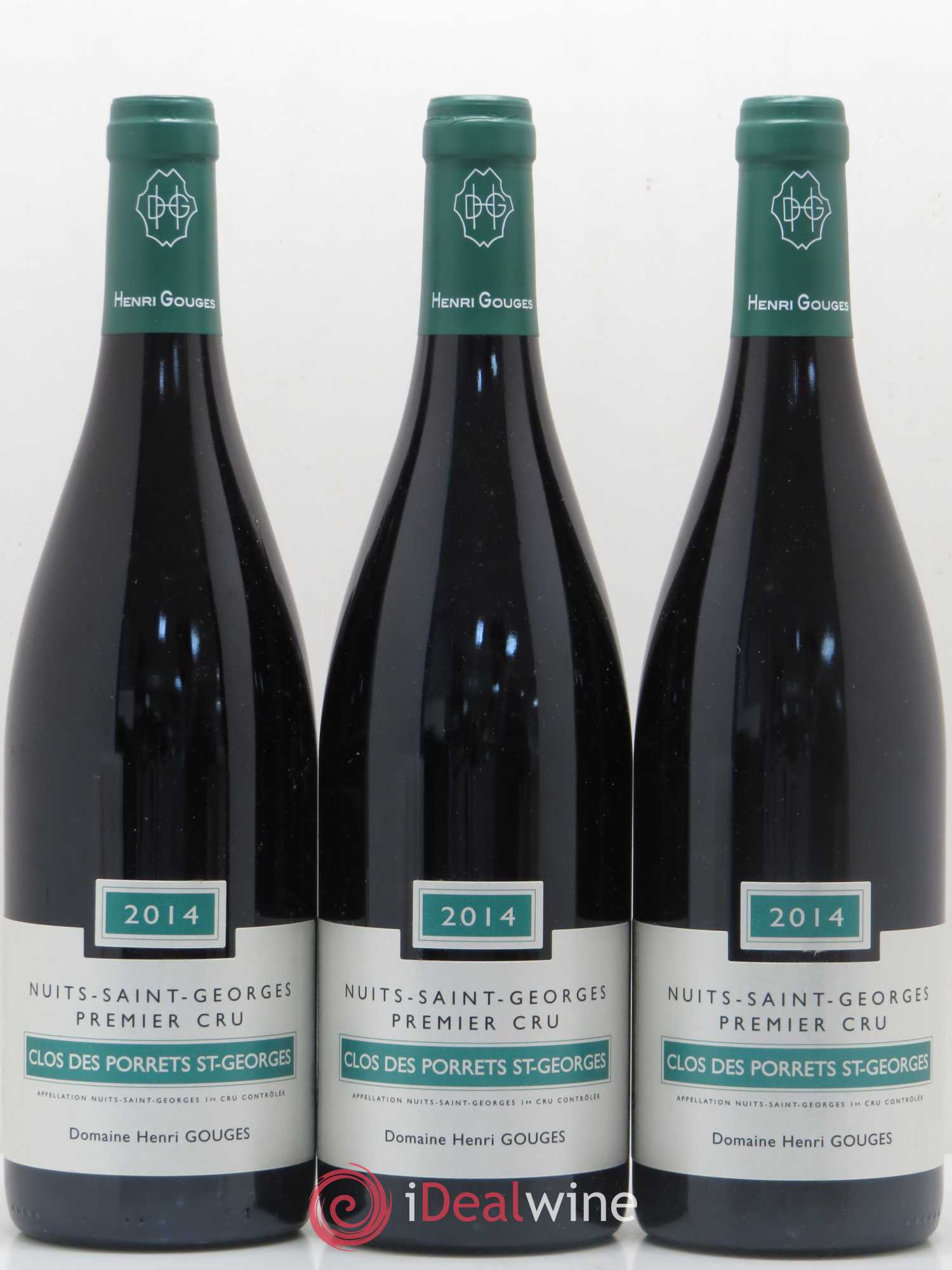 Nuits-Saint-Georges 1er Cru Clos des Porrets St Georges Henri Gouges 2014 - Posten von 3 Flaschen - 0
