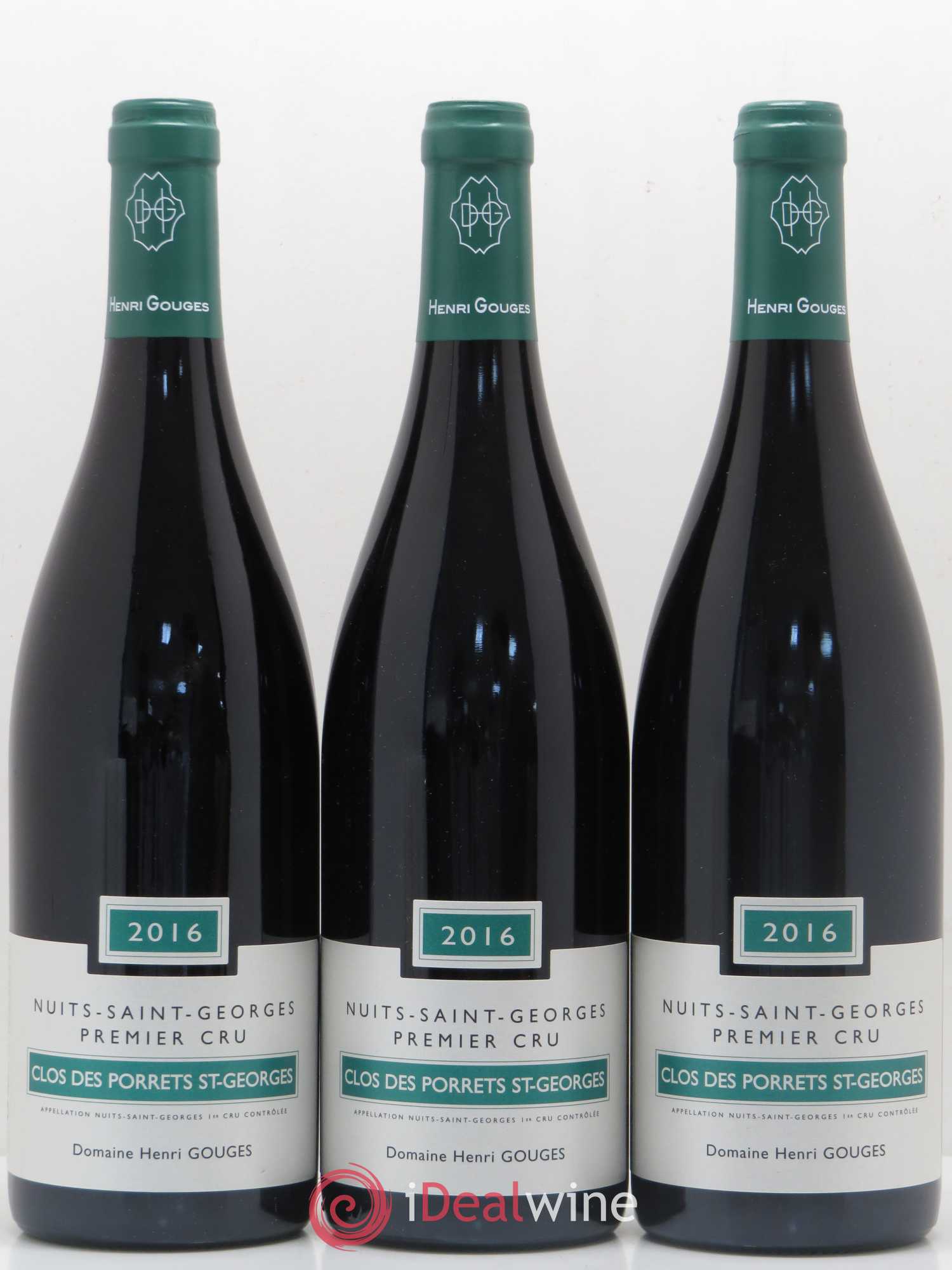 Nuits-Saint-Georges 1er Cru Clos des Porrets St Georges Henri Gouges 2016 - Posten von 3 Flaschen - 0