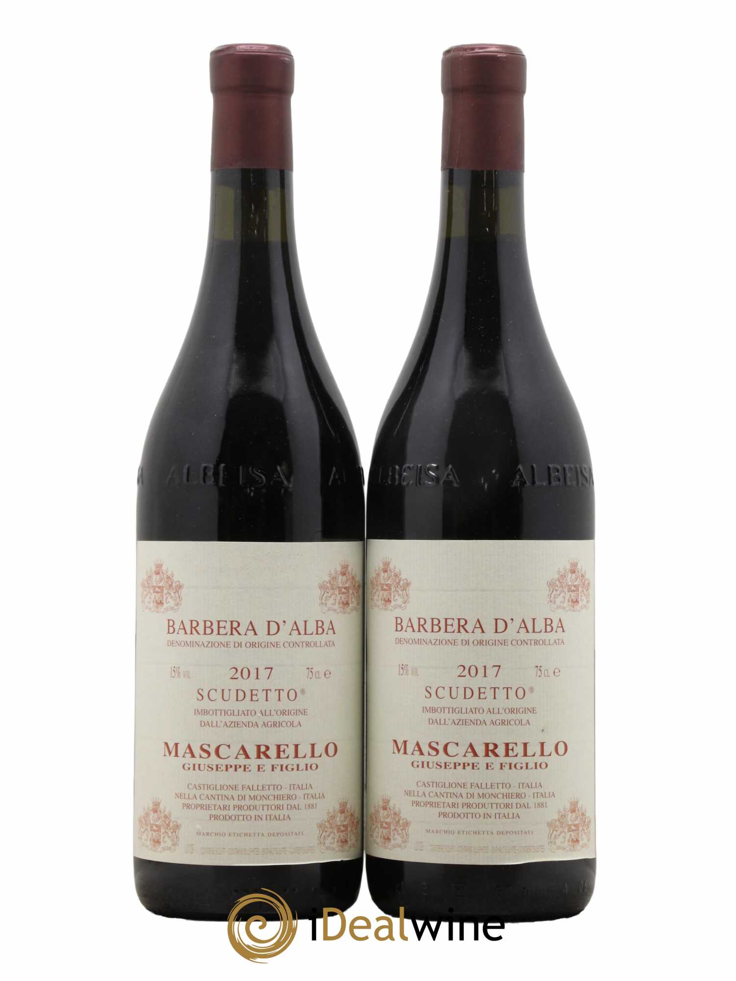 Barbera d'Alba DOC Superiore Scudetto Giuseppe Mascarello 2017 - Lot de 2 bouteilles - 0