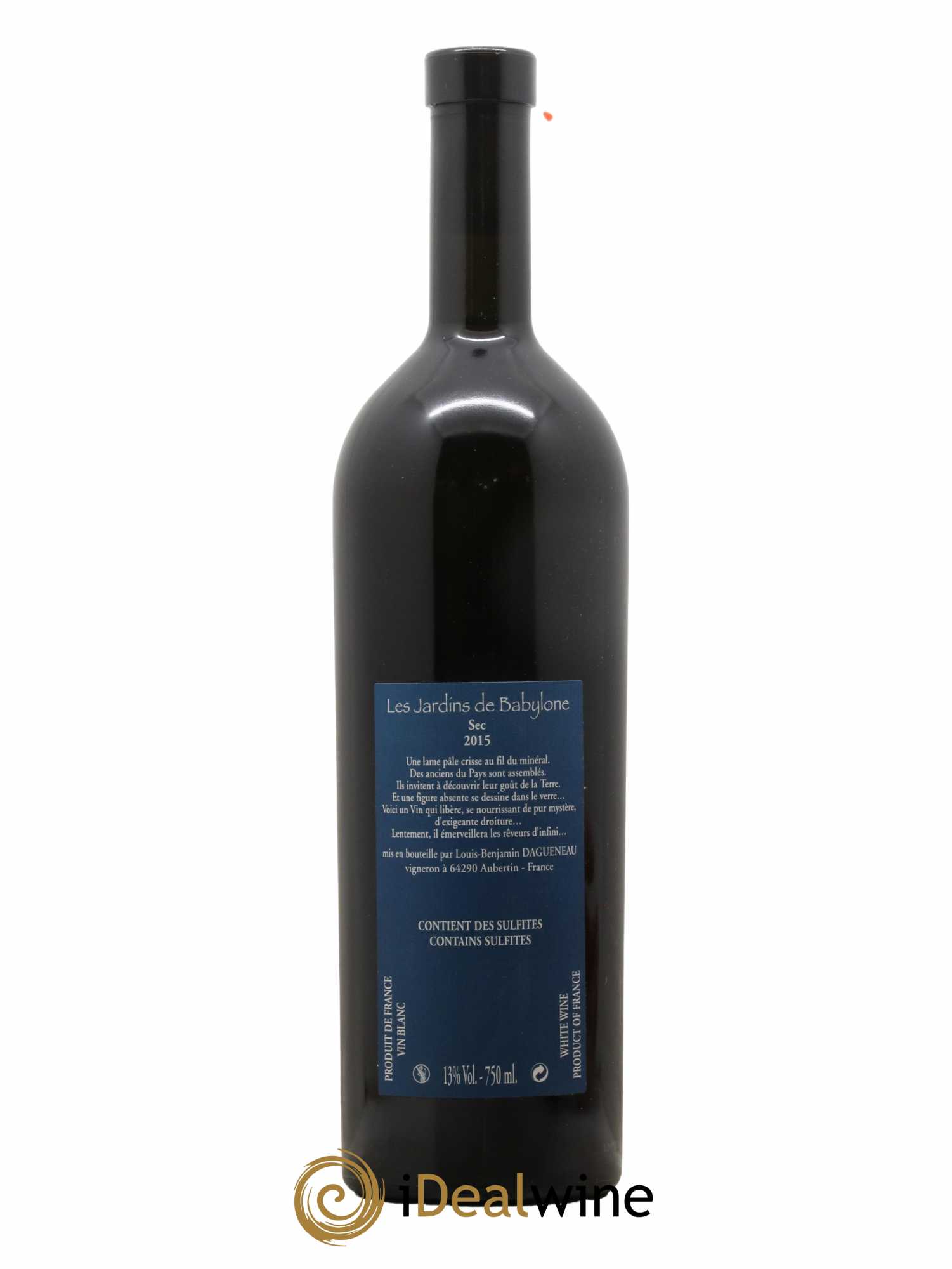 Vin de France(anciennement Jurançon) Les Jardins de Babylone Sec Didier Dagueneau 2015 - Lot de 1 bouteille - 1