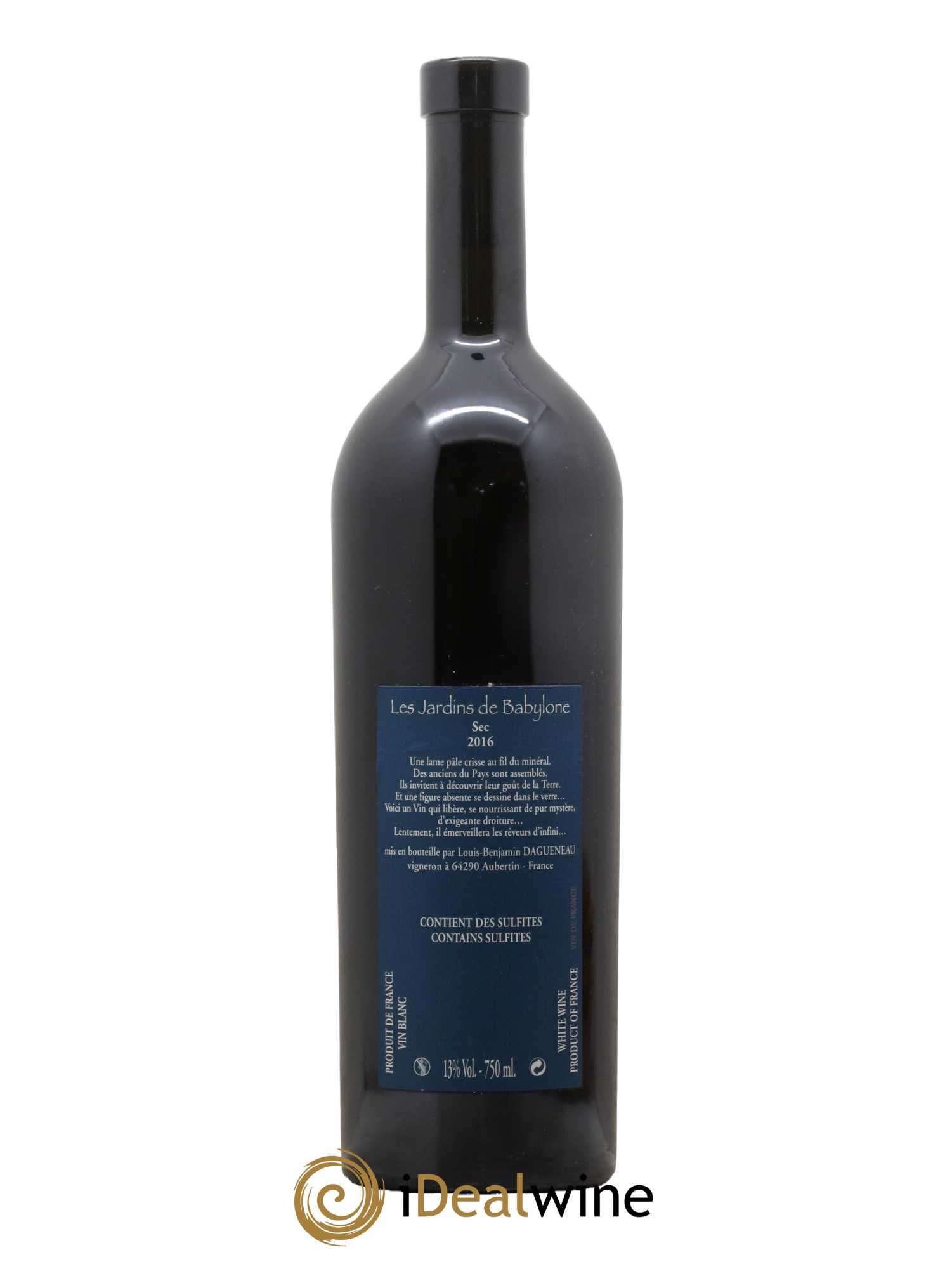 Vin de France(anciennement Jurançon) Les Jardins de Babylone Sec Didier Dagueneau 2016 - Lot de 1 bouteille - 1