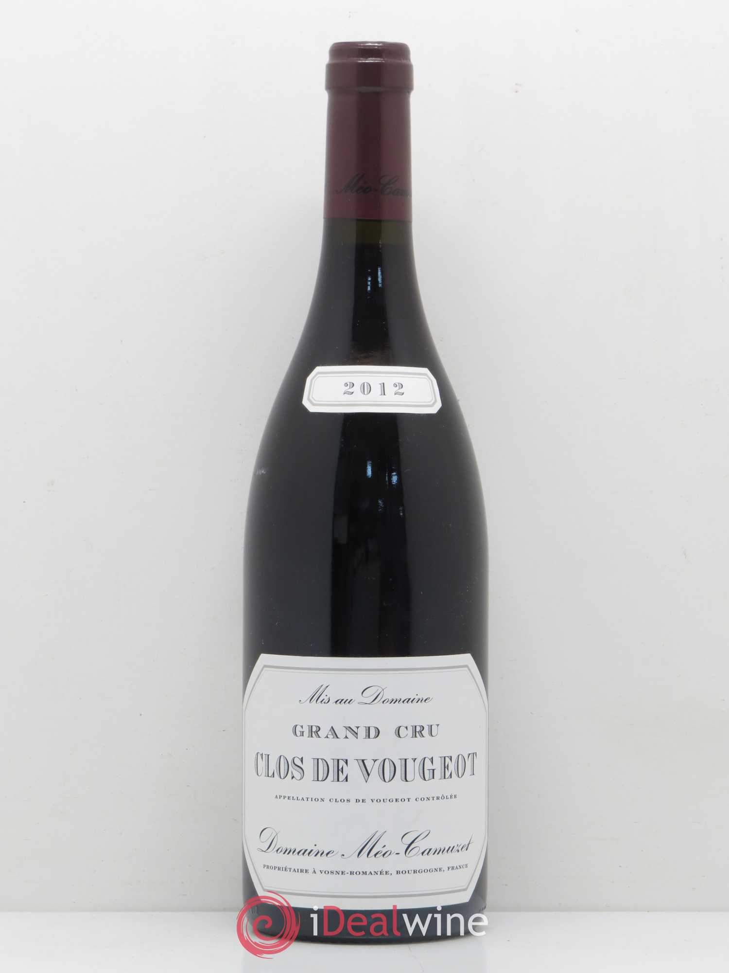 Clos de Vougeot Grand Cru Méo-Camuzet (Domaine) 2012 - Lot de 1 bouteille - 0