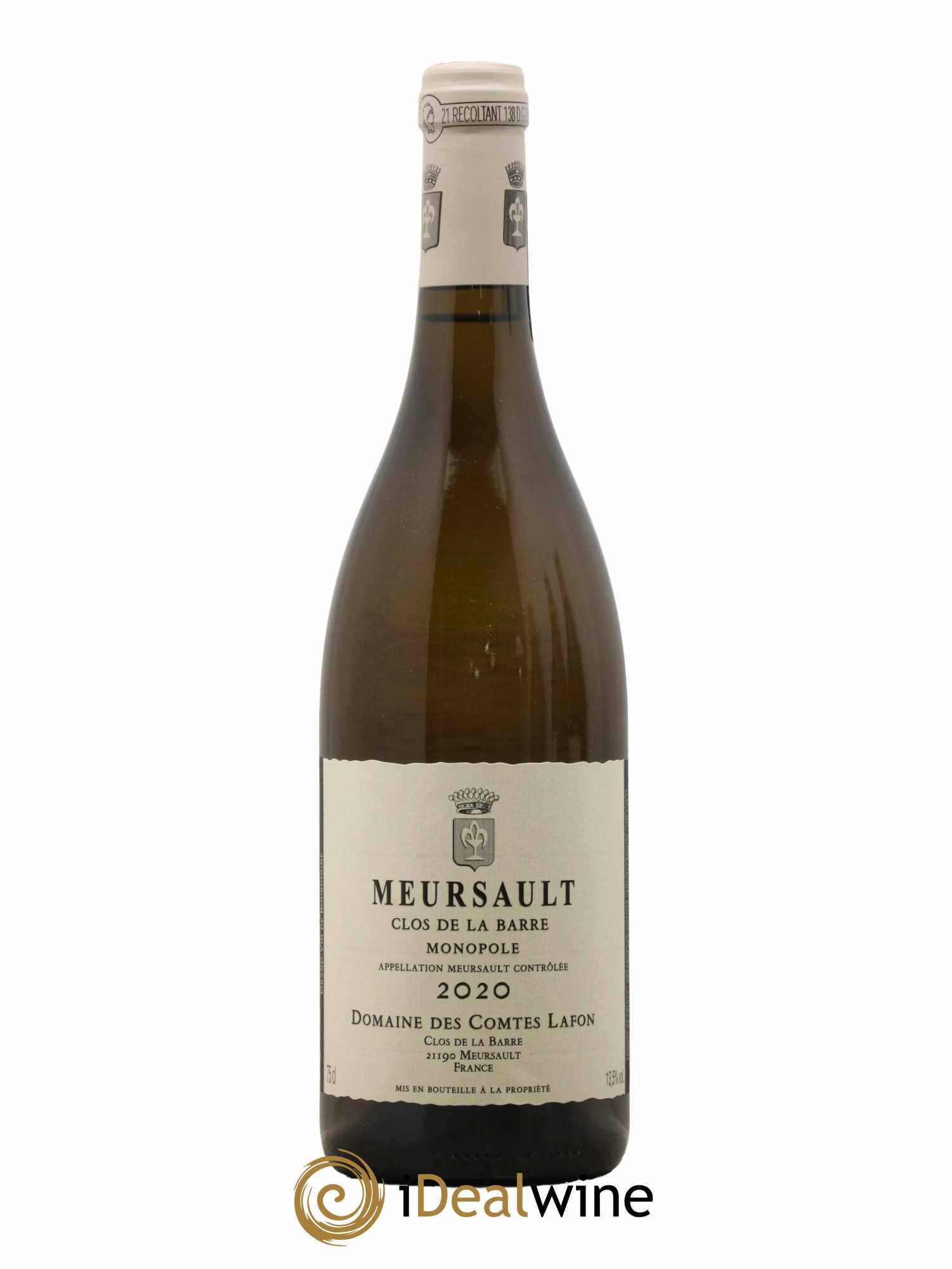 Meursault Clos de la Barre Comtes Lafon (Domaine des) 2020 - Lot de 1 bouteille - 0