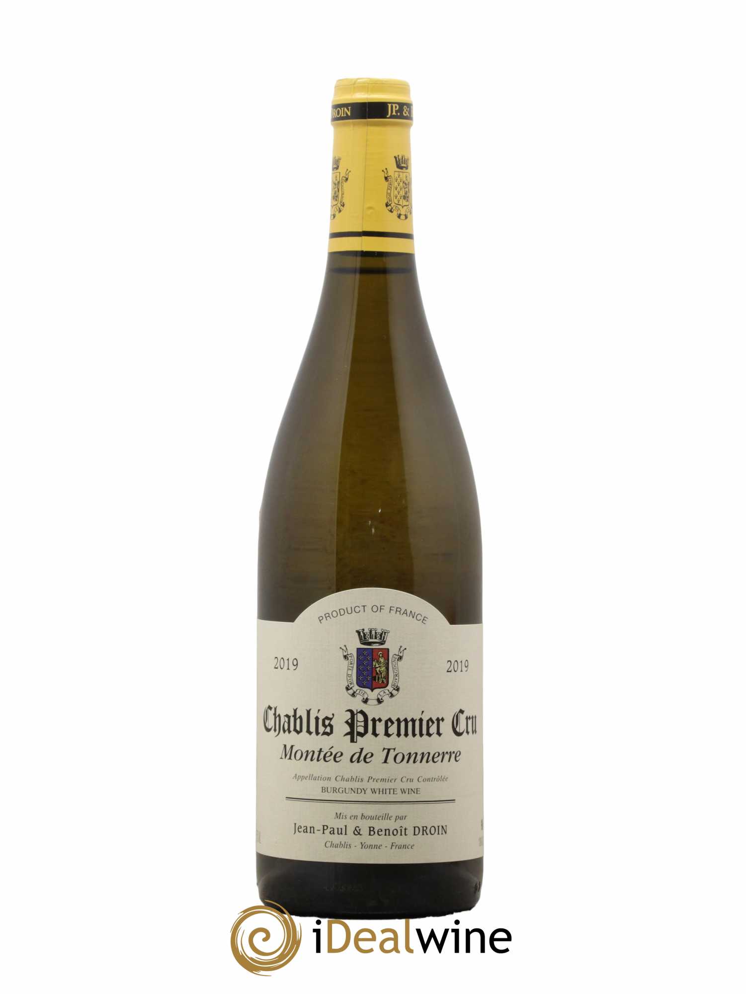 Chablis 1er Cru Montée de Tonnerre Jean-Paul & Benoît Droin (Domaine) 2019 - Lot de 1 bouteille - 0