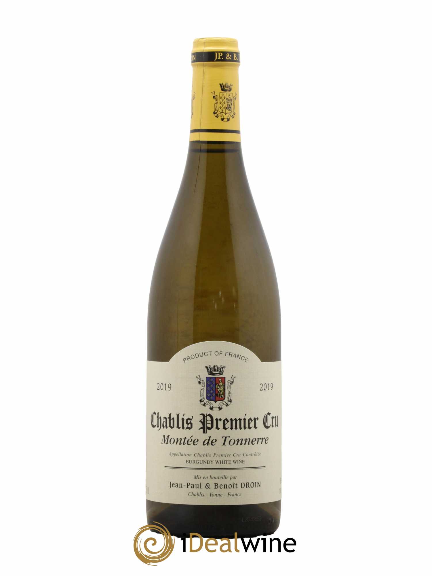 Chablis 1er Cru Montée de Tonnerre Jean-Paul & Benoît Droin (Domaine) 2019 - Lot de 1 bouteille - 0