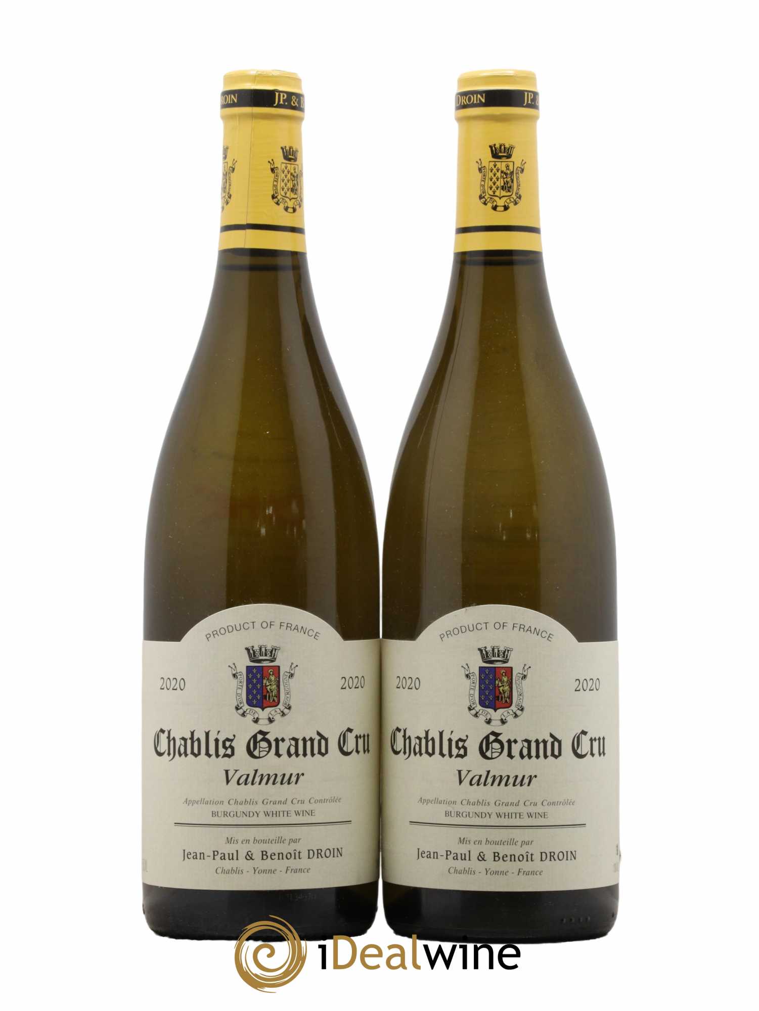 Chablis Grand Cru Valmur Jean-Paul & Benoît Droin (Domaine) 2020 - Lot de 2 bouteilles - 0