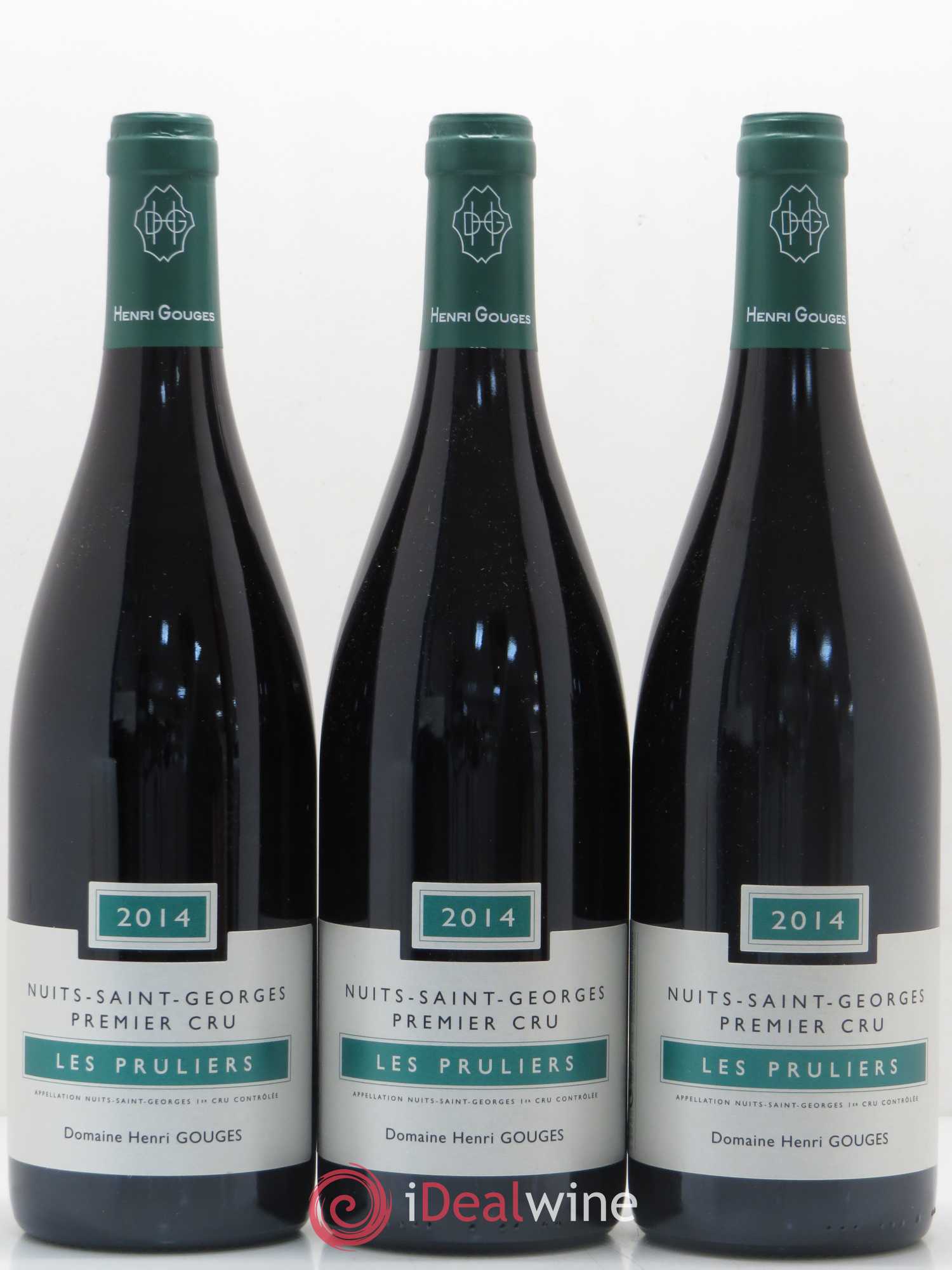 Nuits-Saint-Georges 1er Cru Les Pruliers Henri Gouges 2014 - Lot de 3 bouteilles - 0