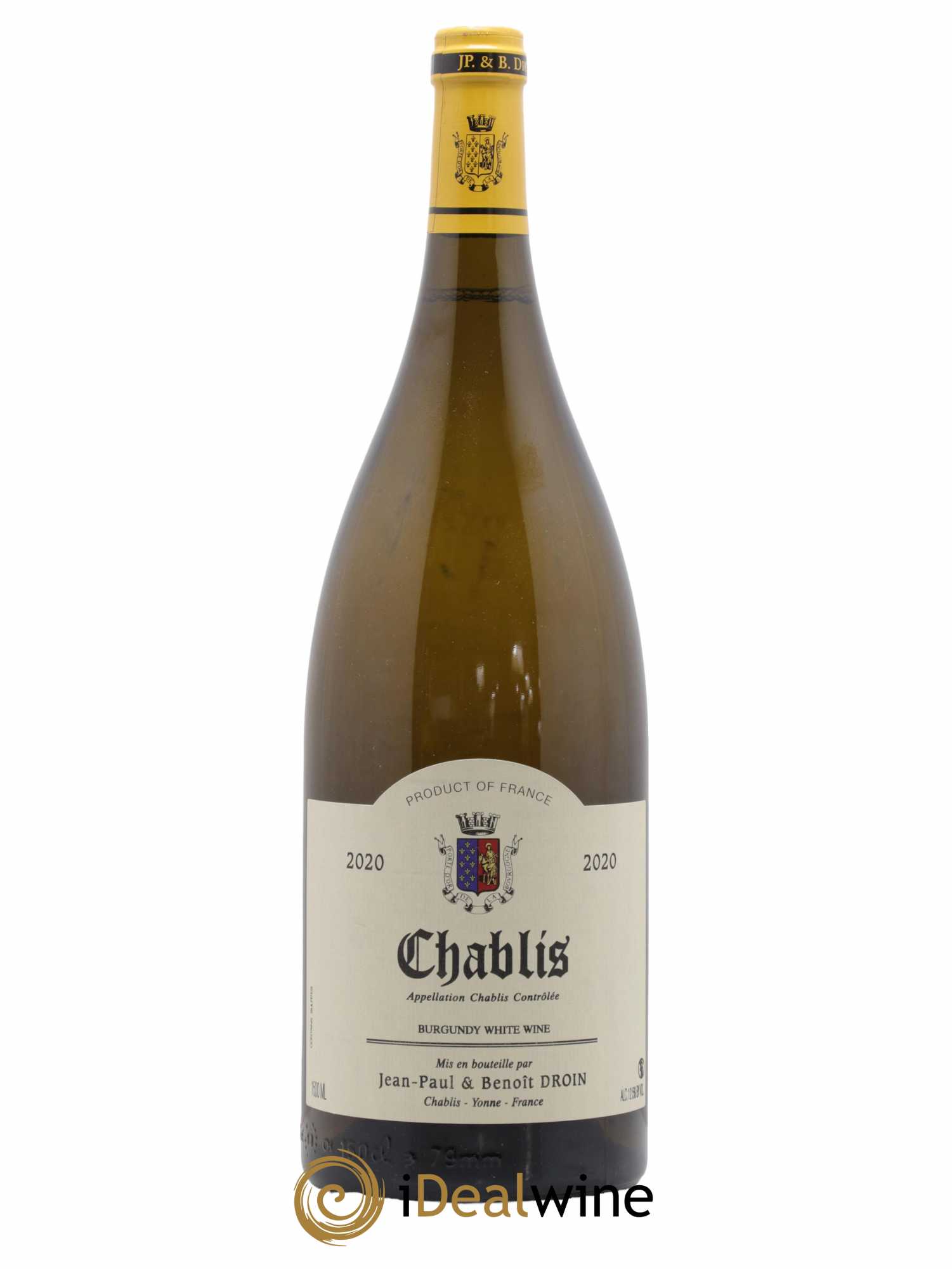 Chablis Jean-Paul & Benoît Droin (Domaine) 2020 - Lot de 1 magnum - 0