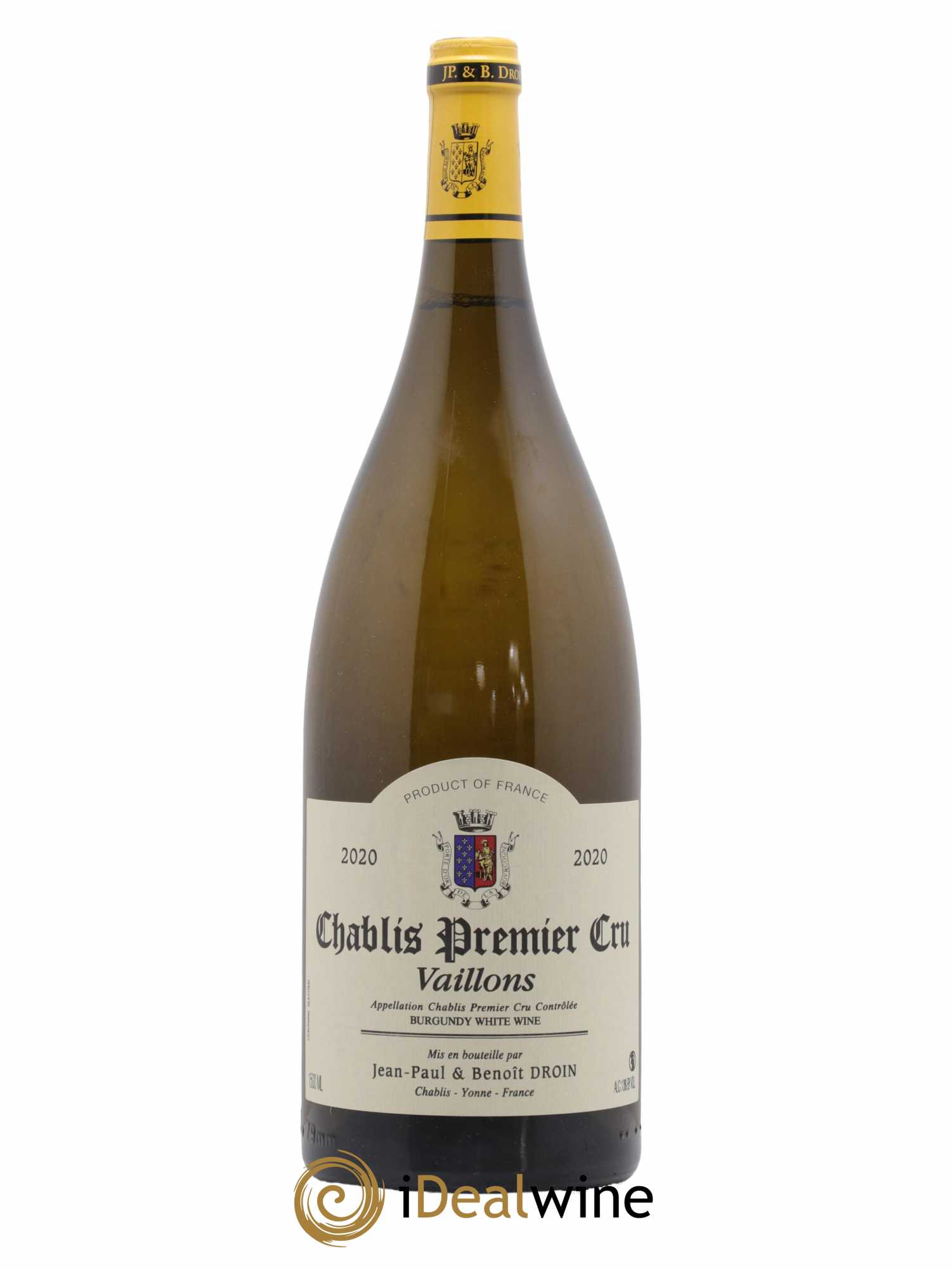 Chablis 1er Cru Vaillons Jean-Paul & Benoît Droin (Domaine) 2020 - Lot de 1 magnum - 0