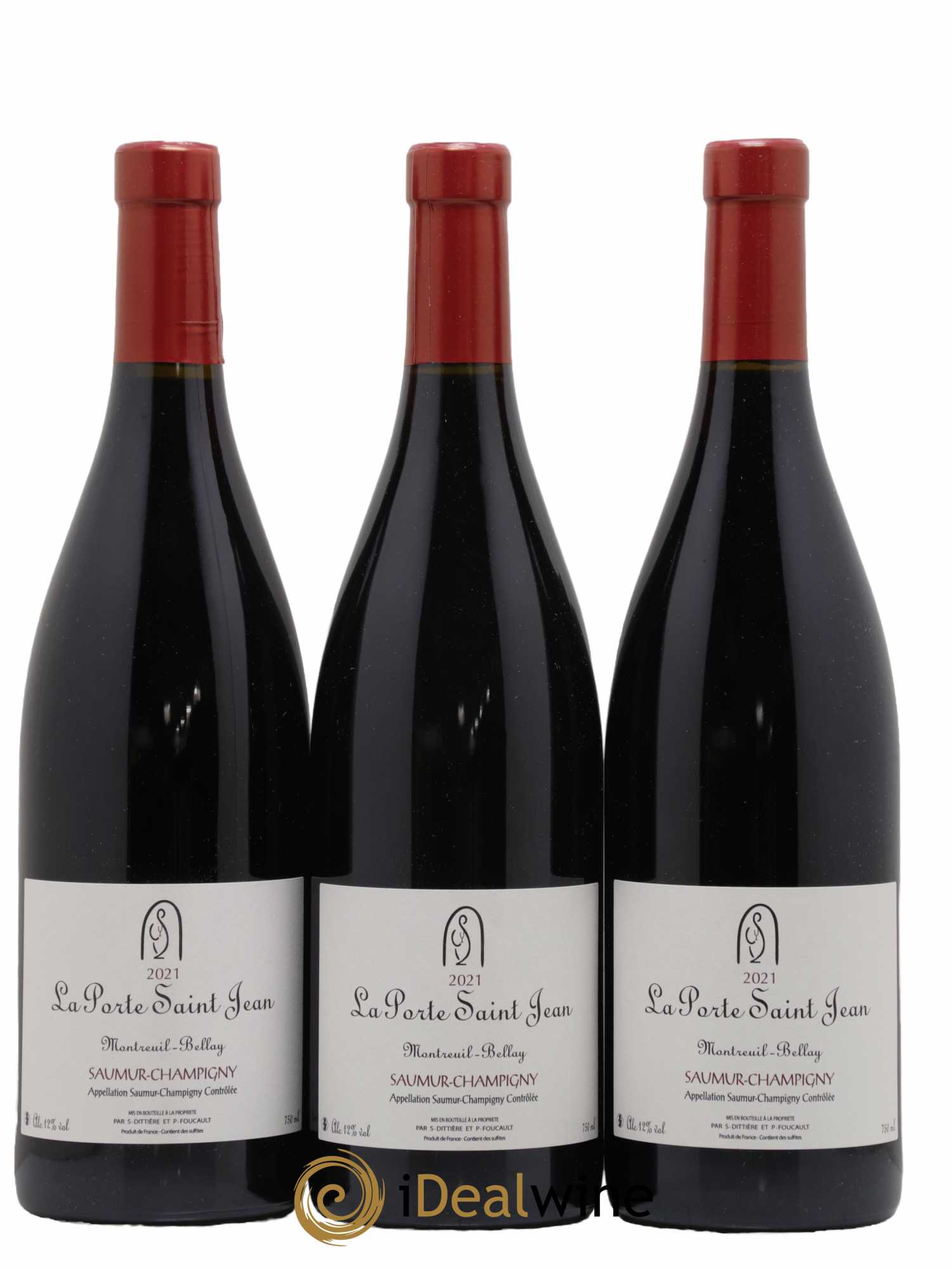 Saumur-Champigny La Porte Saint Jean 2021 - Lot de 3 bouteilles - 0