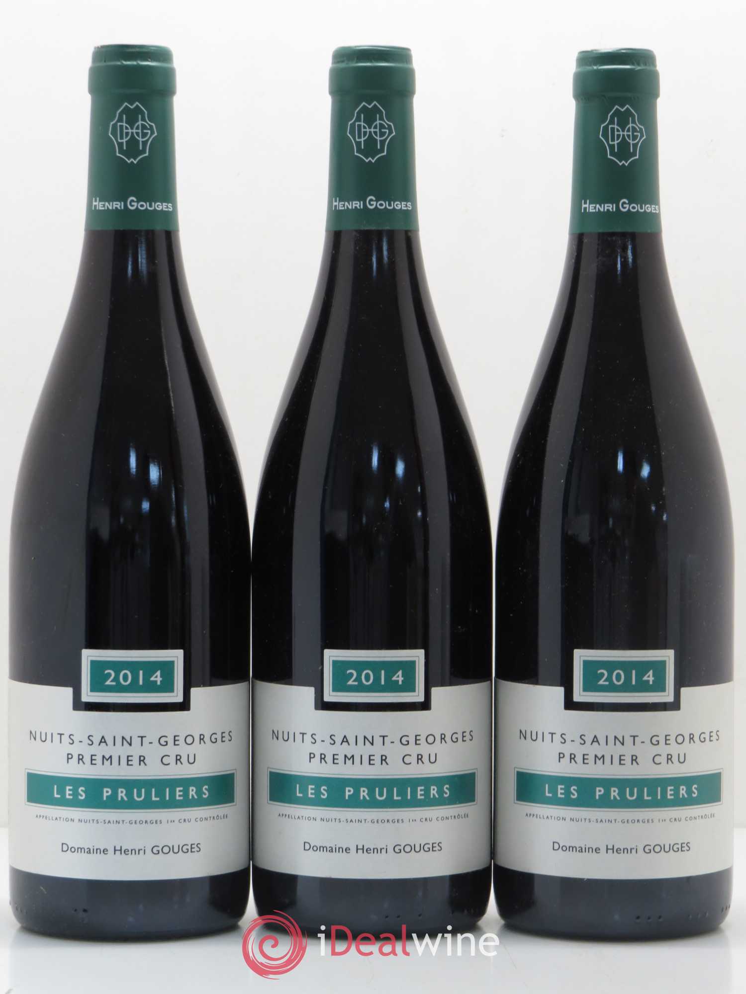 Nuits-Saint-Georges 1er Cru Les Pruliers Henri Gouges 2014 - Lot de 3 bouteilles - 0