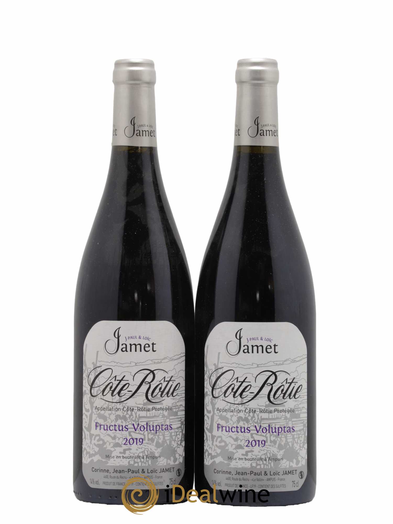 Côte-Rôtie Fructus Voluptas Jamet (Domaine) 2019 - Lot de 2 bouteilles - 0