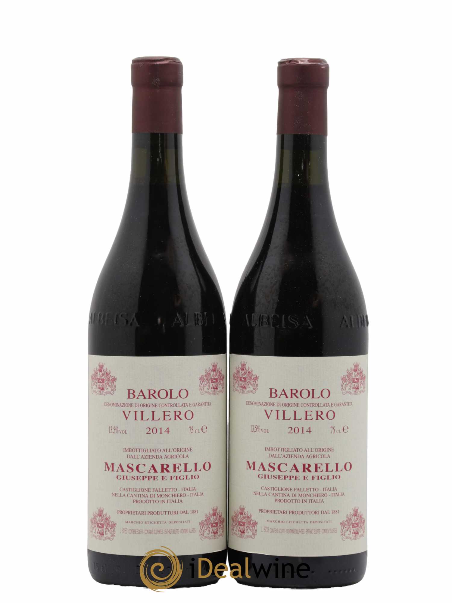 Barolo DOCG Villero Giuseppe Mascarello 2014 - Lot de 2 bouteilles - 0