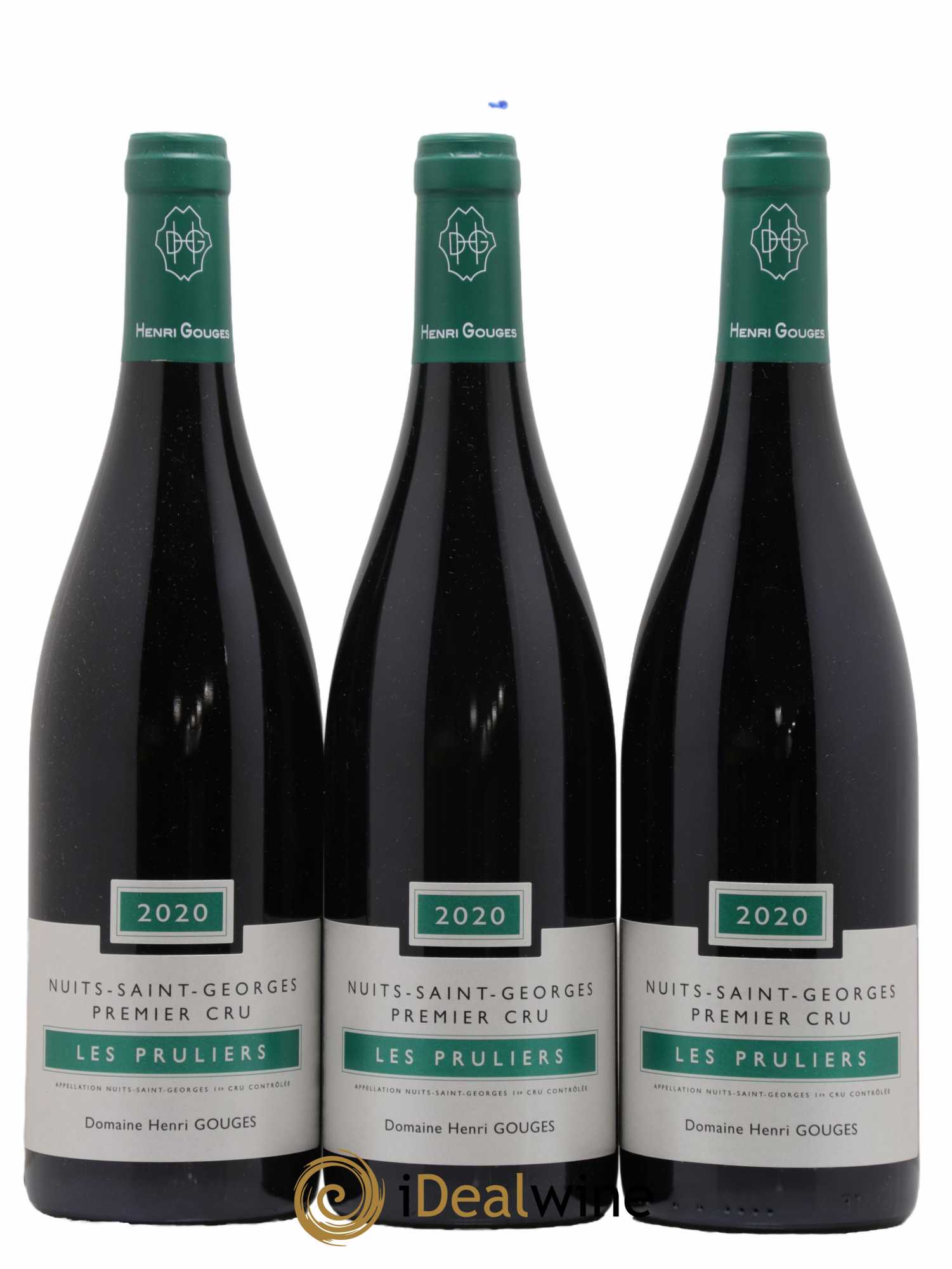 Nuits-Saint-Georges 1er Cru Les Pruliers Henri Gouges 2020 - Lot de 3 bouteilles - 0