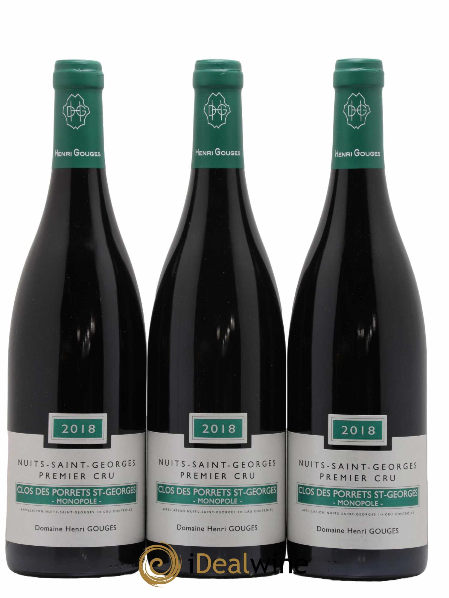 Nuits-Saint-Georges 1er Cru Clos des Porrets St Georges Henri Gouges 2018 - Posten von 3 Flaschen - 0