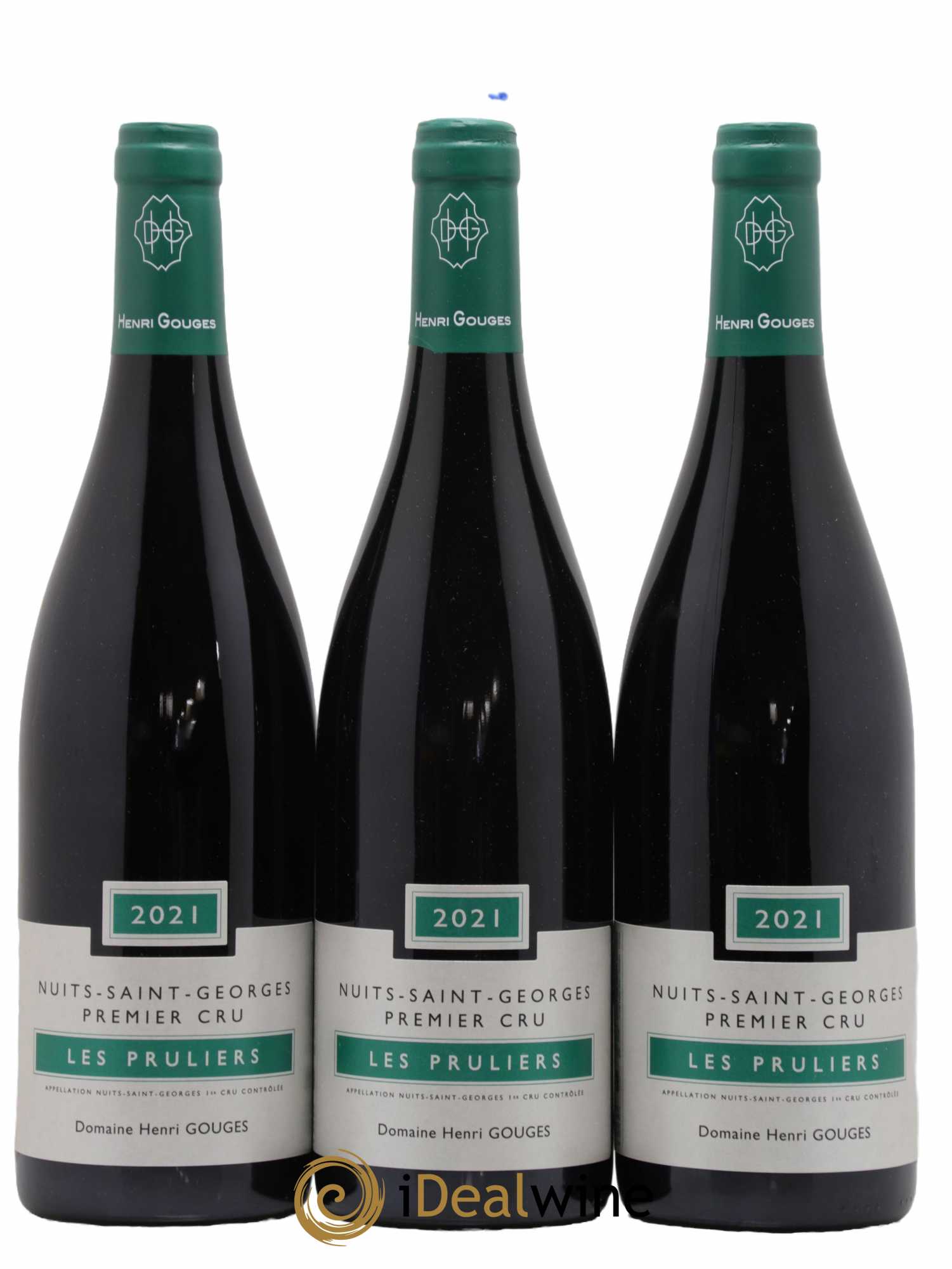 Nuits-Saint-Georges 1er Cru Les Pruliers Henri Gouges 2021 - Lot de 3 bouteilles - 0