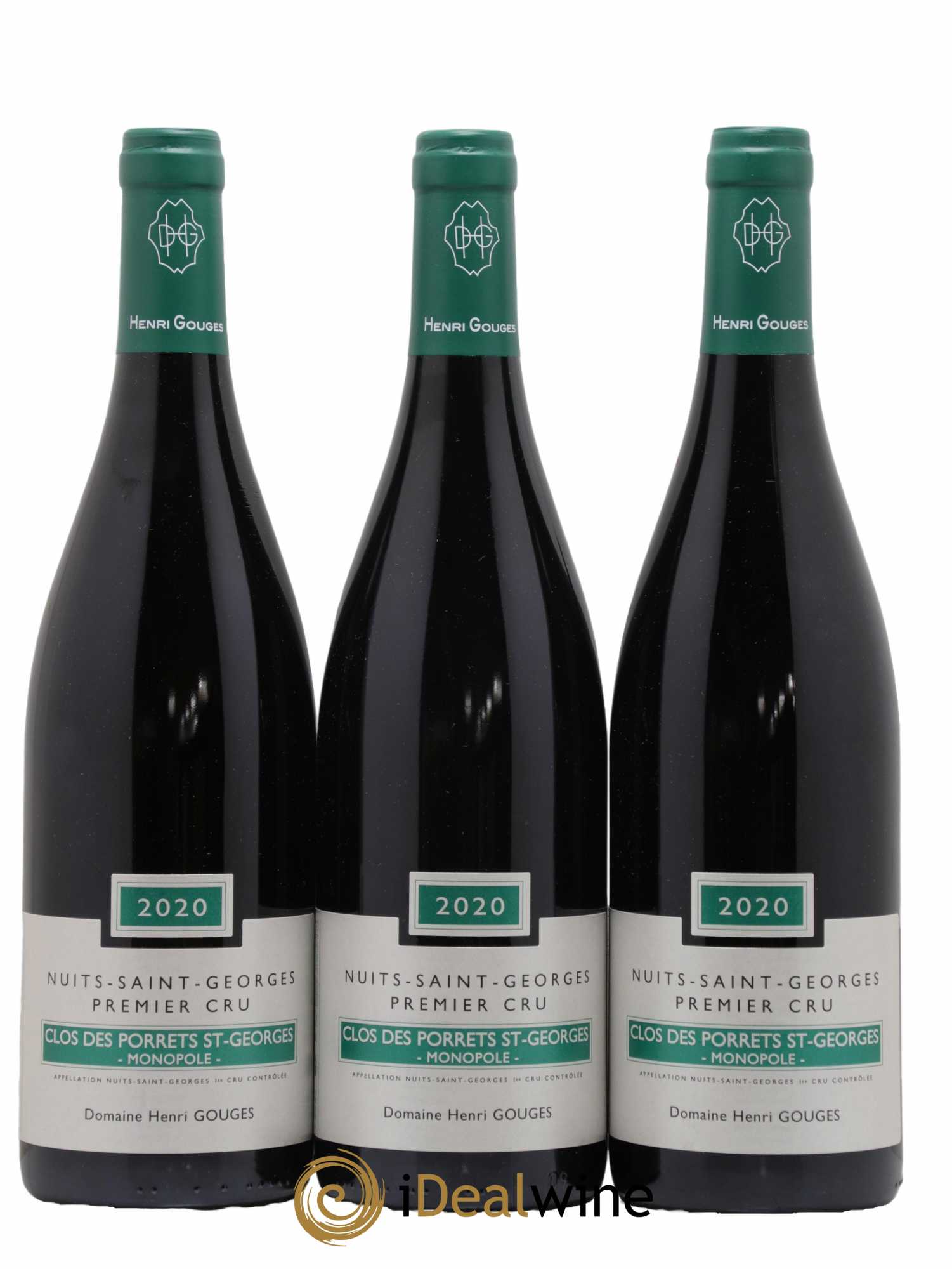 Nuits-Saint-Georges 1er Cru Clos des Porrets St Georges Henri Gouges 2020 - Posten von 3 Flaschen - 0