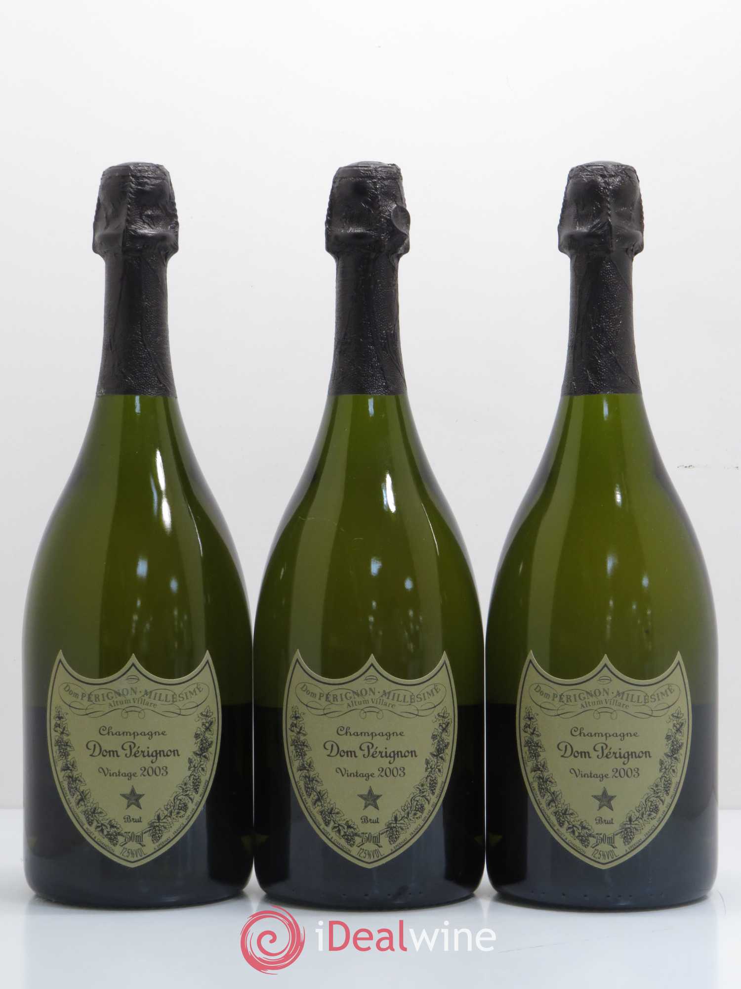 Brut Dom Pérignon 2003 - Lot de 3 bouteilles - 0