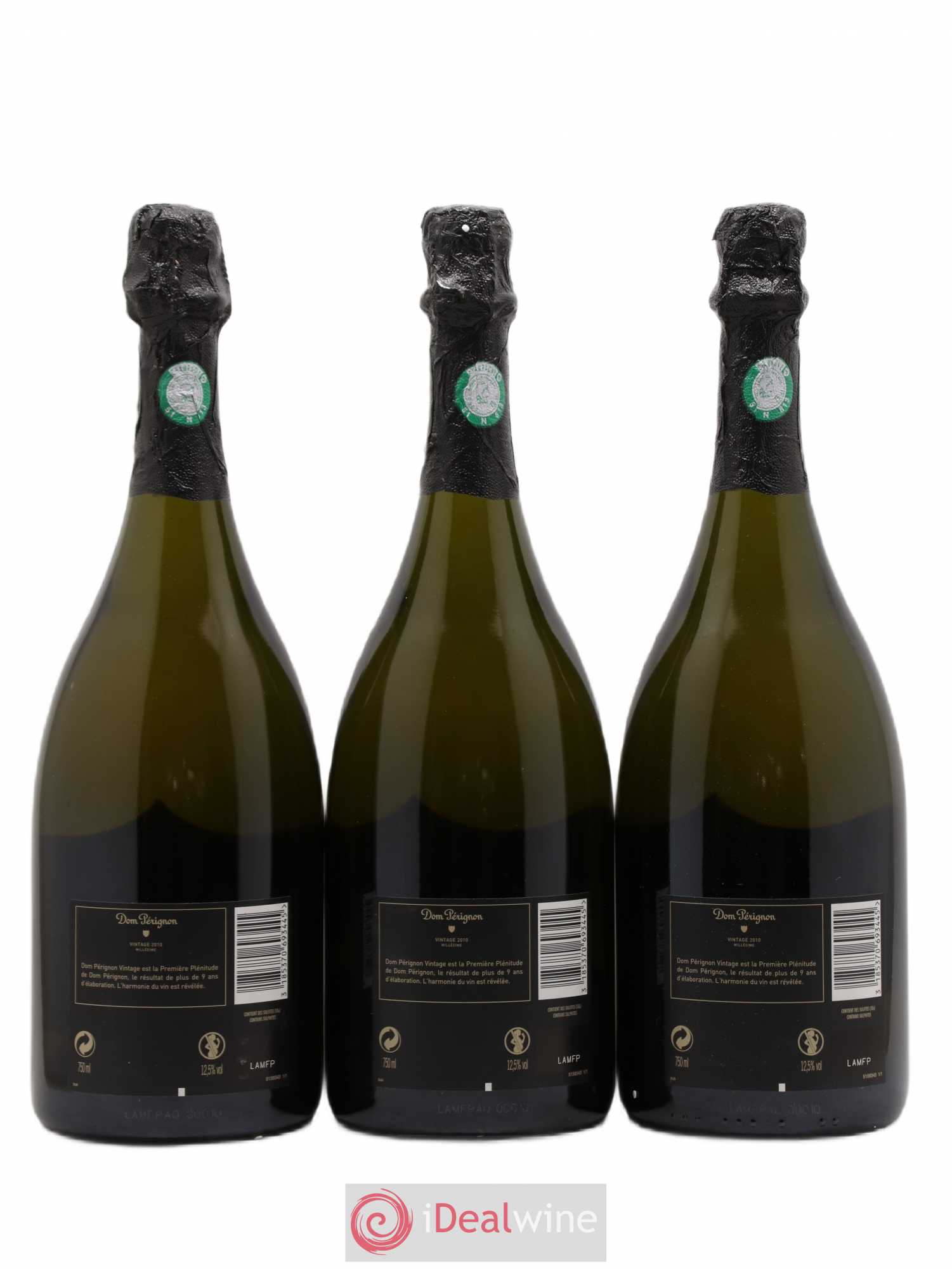 Brut Dom Pérignon Brut 2010 - Lot de 3 bouteilles - 1
