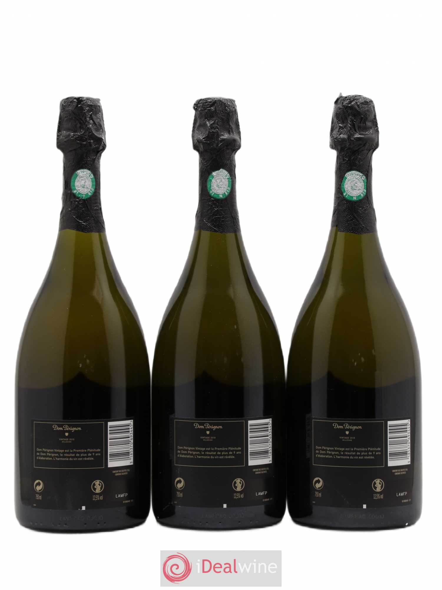 Brut Dom Pérignon Brut 2010 - Lot de 3 bouteilles - 1