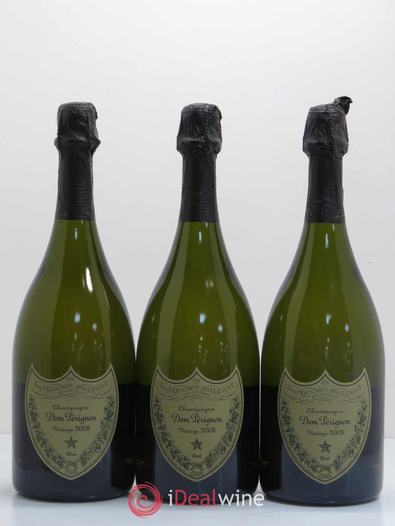 Brut Dom Pérignon 2008 - Lot de 3 bouteilles - 0