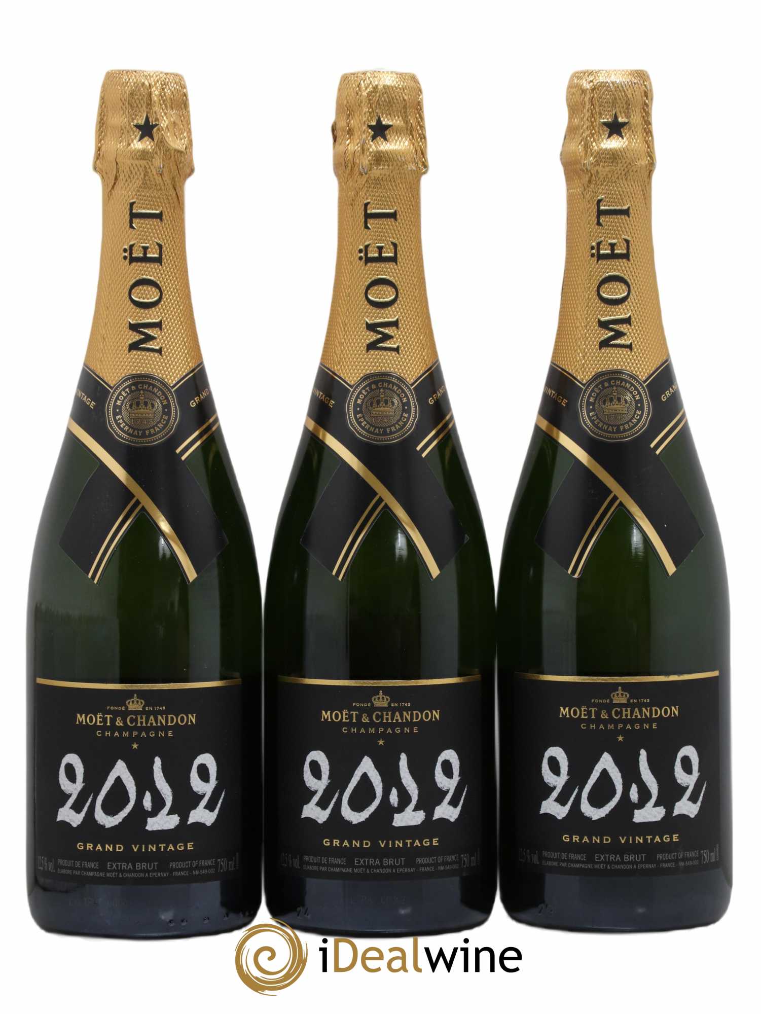 Grand Vintage Moët et Chandon 2012 - Lot de 3 bouteilles - 0