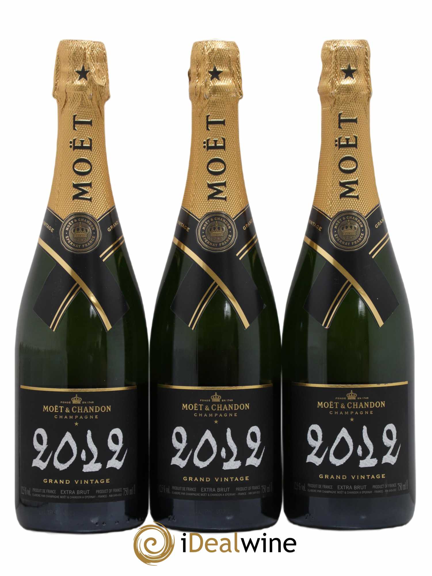 Grand Vintage Moët et Chandon 2012 - Lot de 3 bouteilles - 0