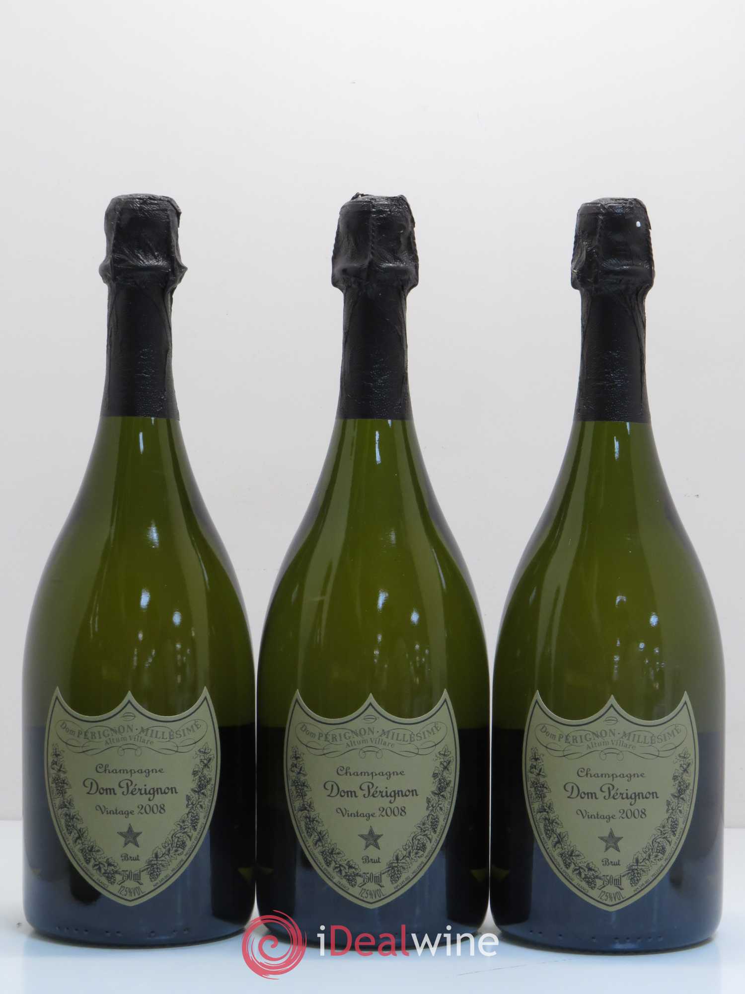 Brut Dom Pérignon 2008 - Lot de 3 bouteilles - 0