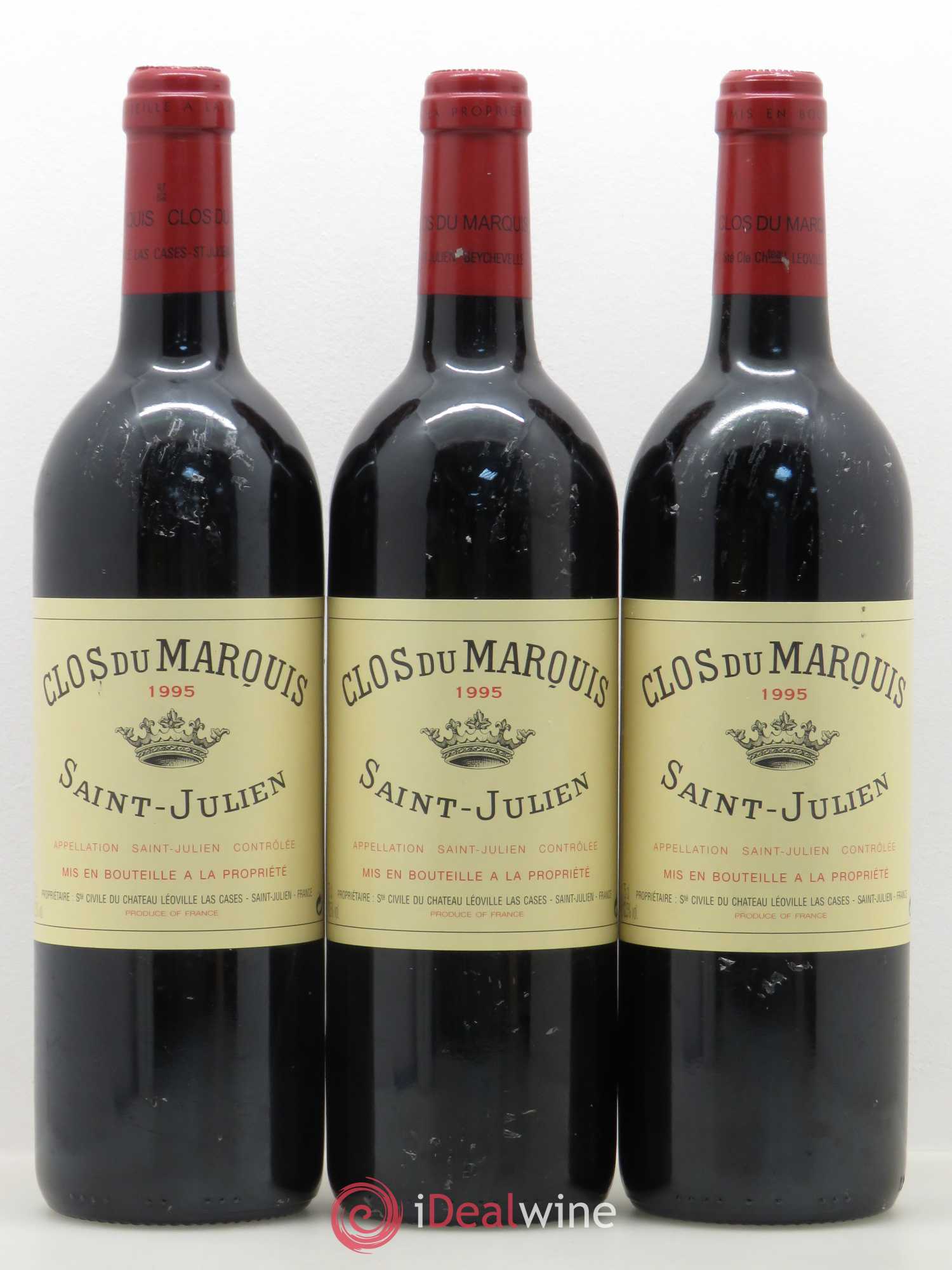 Clos du Marquis 1995 - Lot de 3 bouteilles - 0