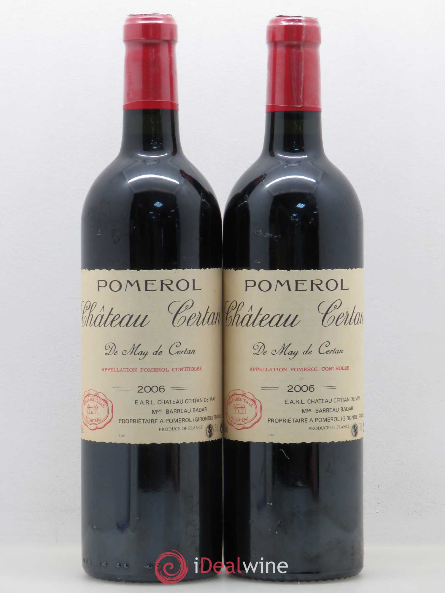 Château Certan de May 2006 - Lot de 2 bouteilles - 0