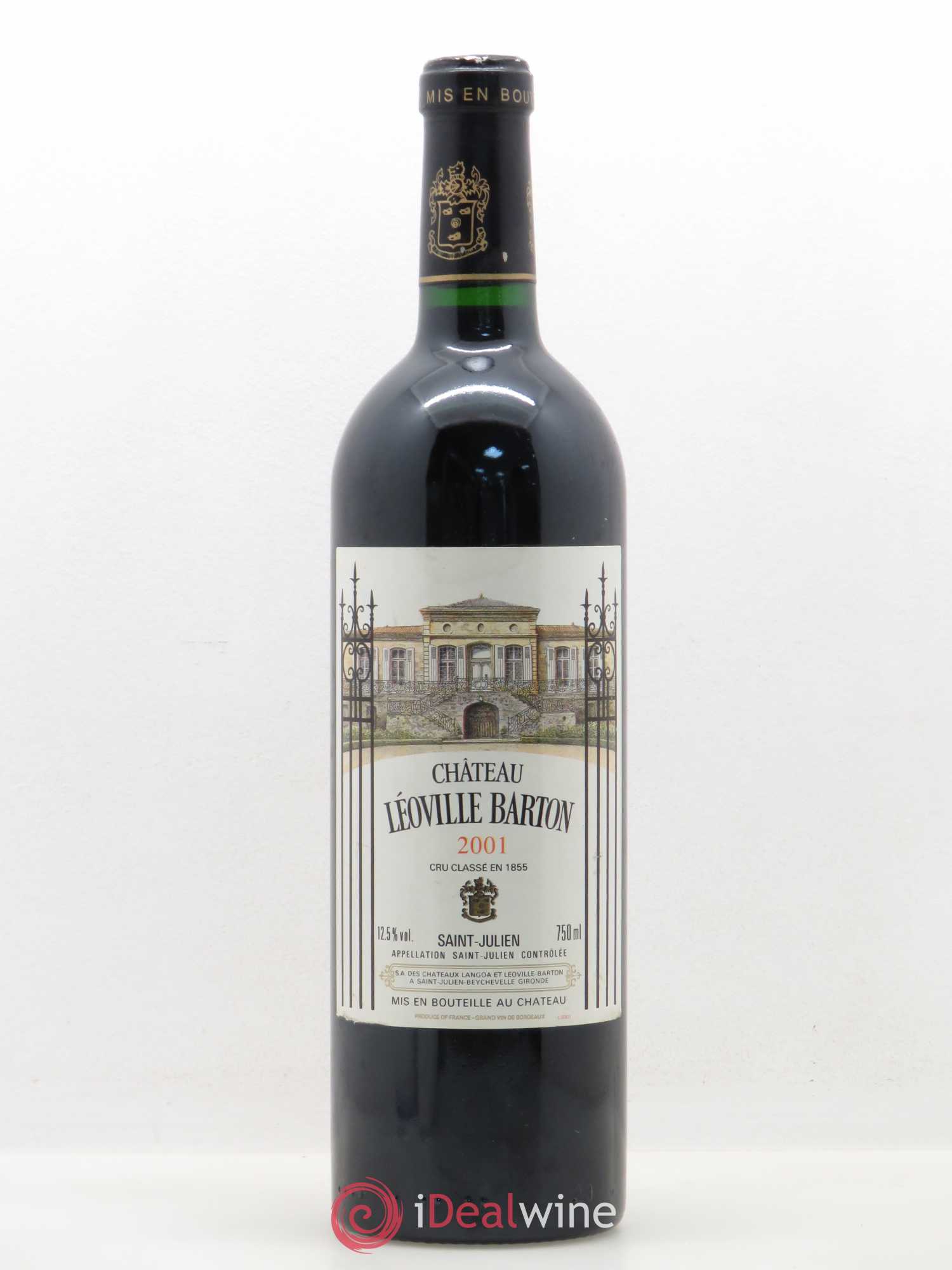 Château Léoville Barton 2ème Grand Cru Classé 2001 - Lot de 1 bouteille - 0