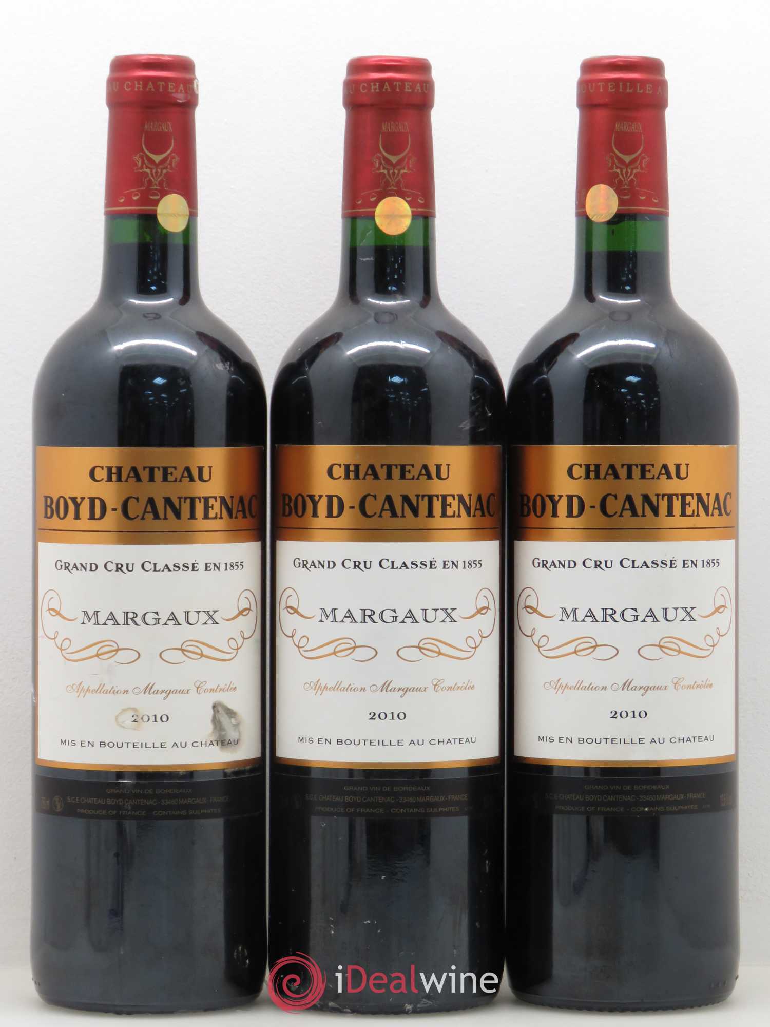 Château Boyd Cantenac 3ème Grand Cru Classé 2010 - Lot de 3 bouteilles - 0